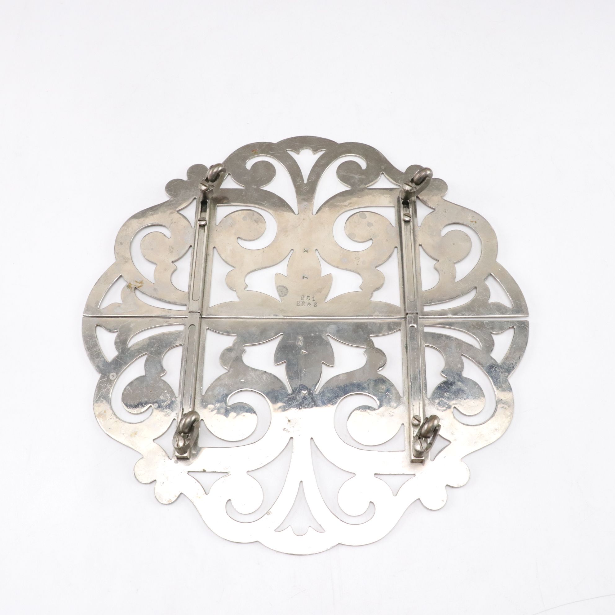 Silver Plate Extendable Trivet, Flask & More