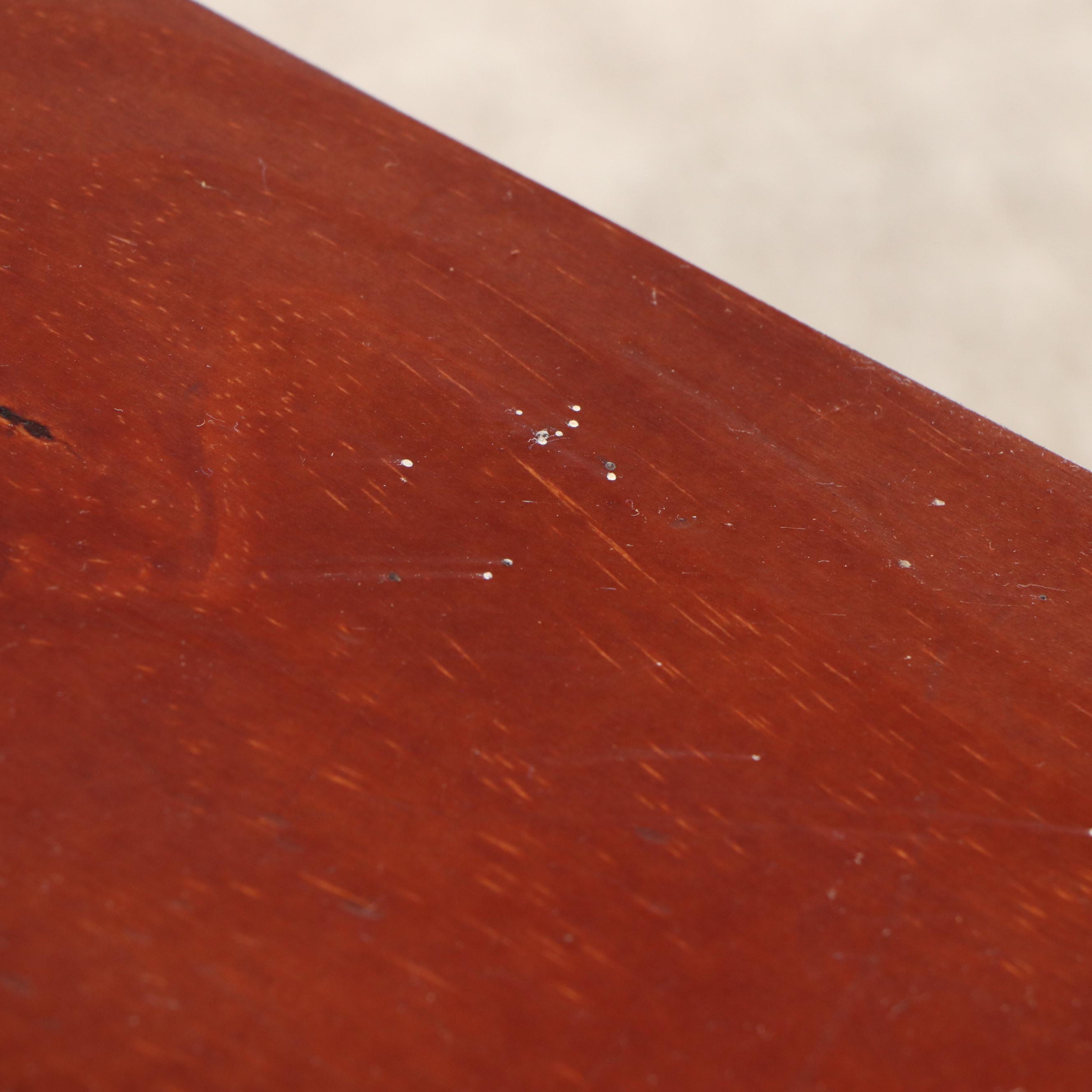 Pair of Cherry Finished Wood Bookcases