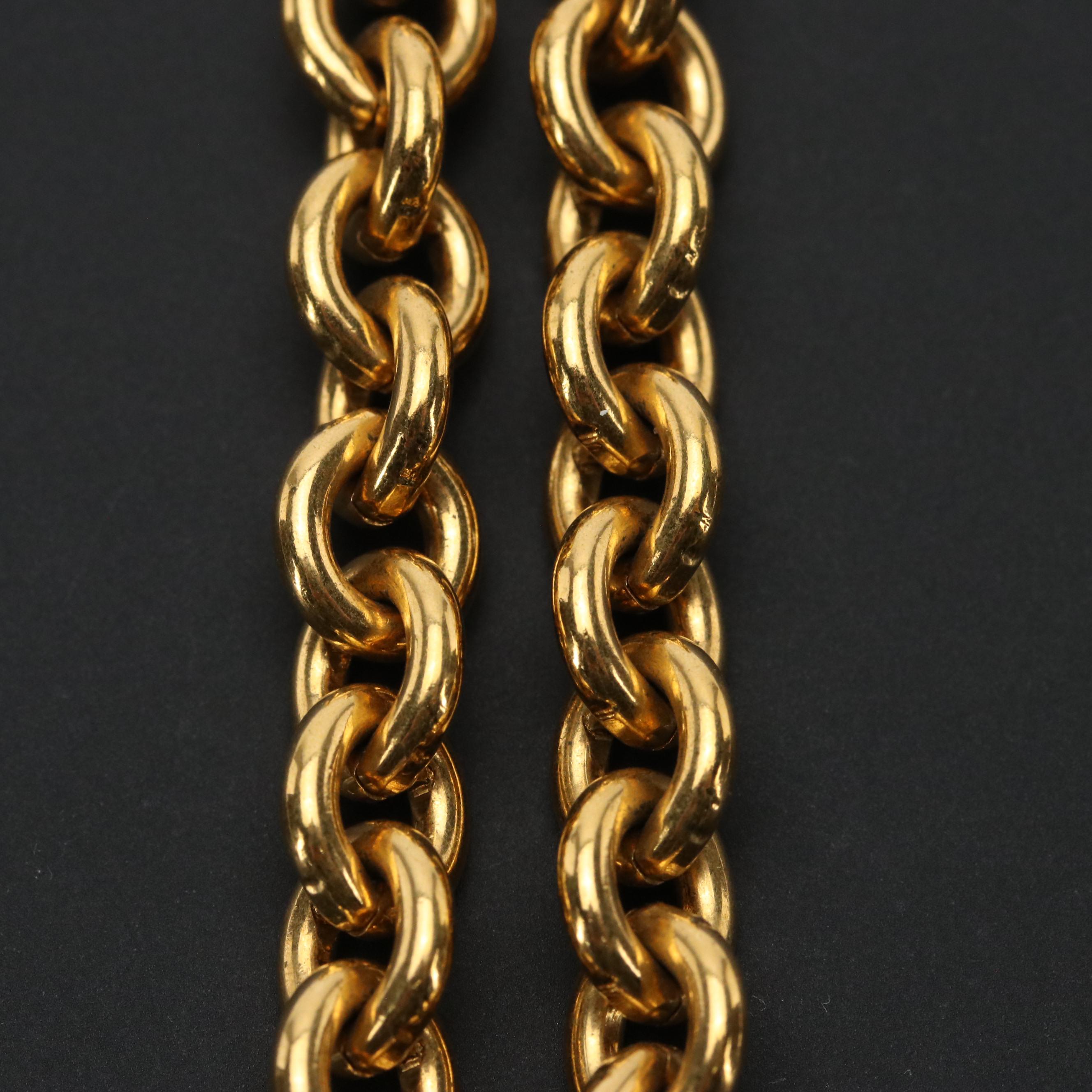 Chanel CC Round Pendant Necklace