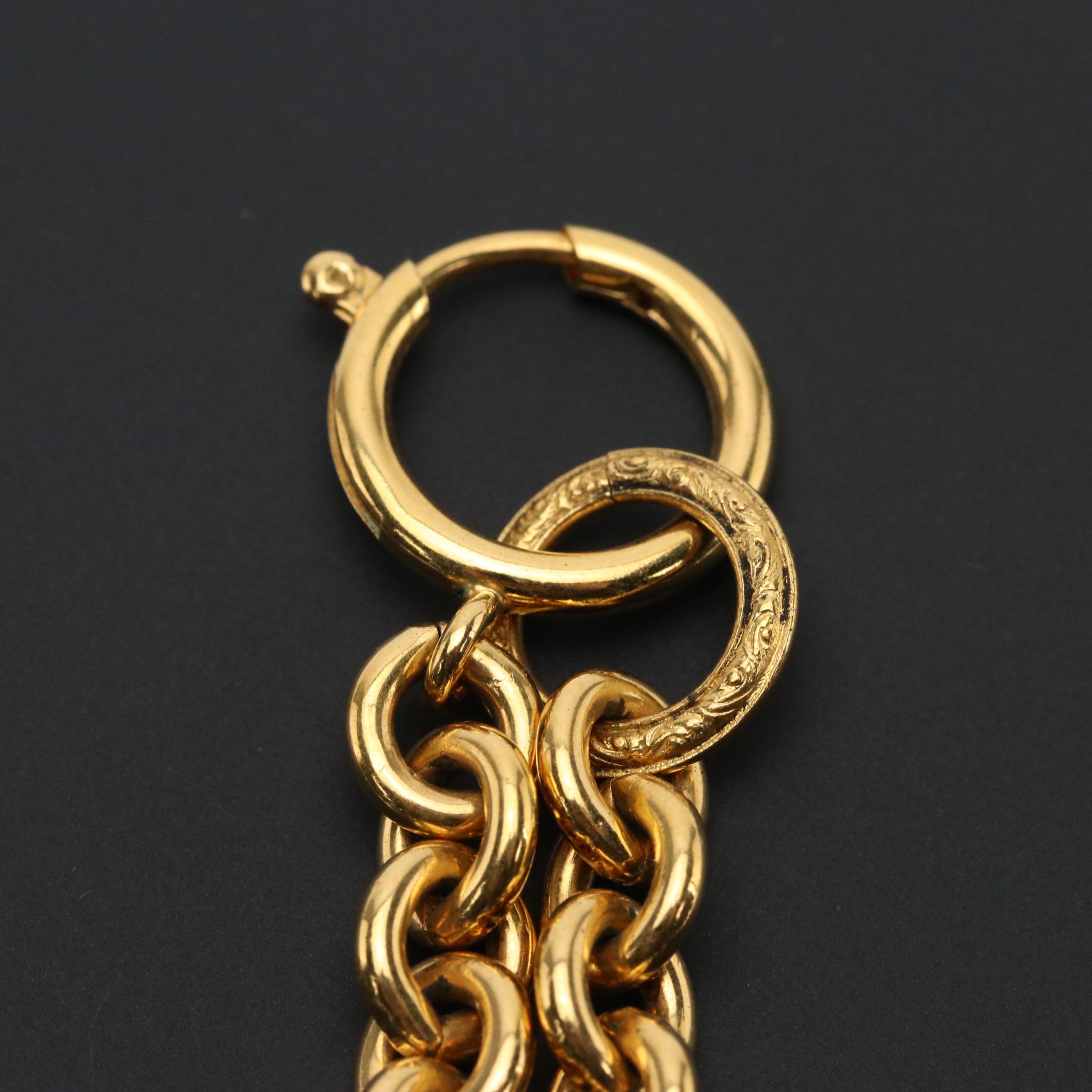 Chanel CC Round Pendant Necklace