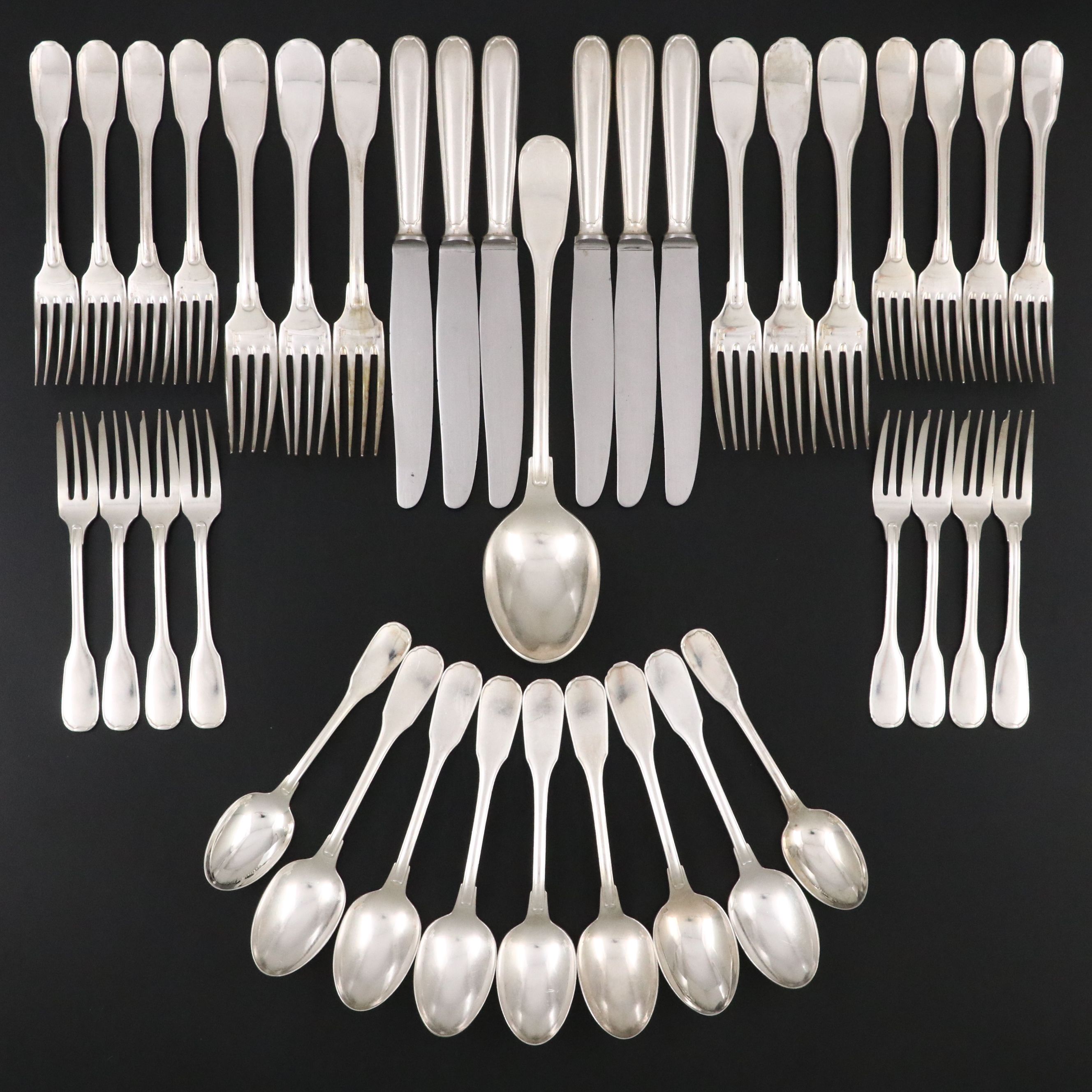 Cristofle Sterling Silver and Silver Plate Flatware