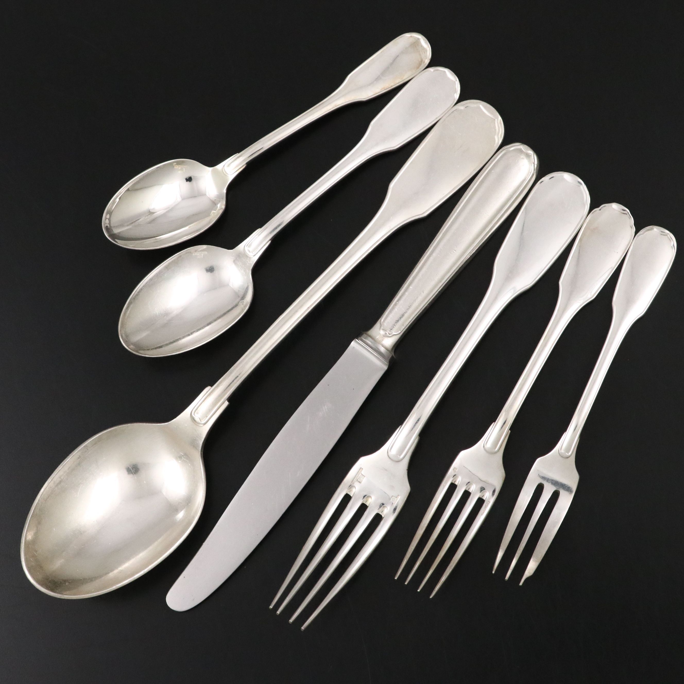Cristofle Sterling Silver and Silver Plate Flatware