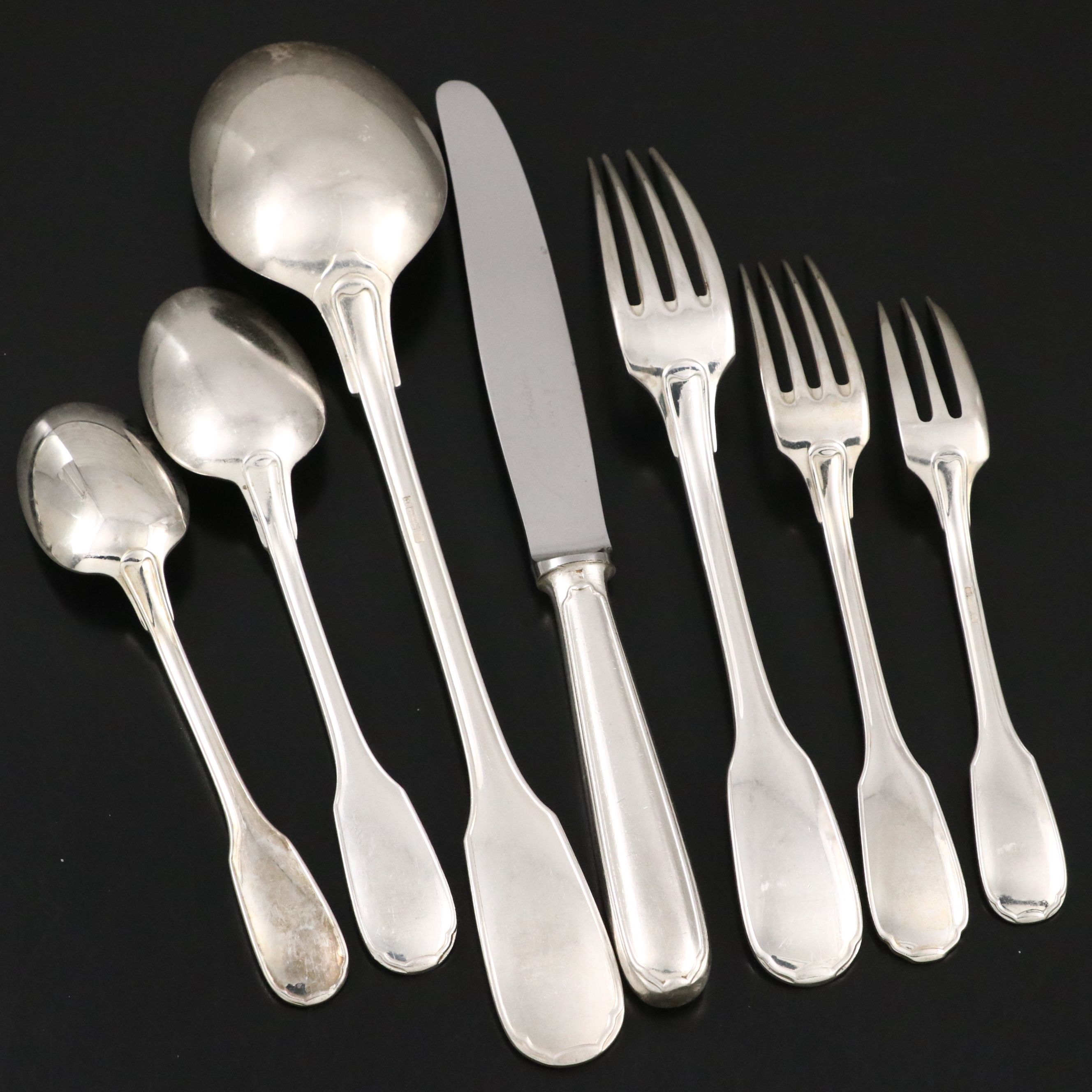 Cristofle Sterling Silver and Silver Plate Flatware
