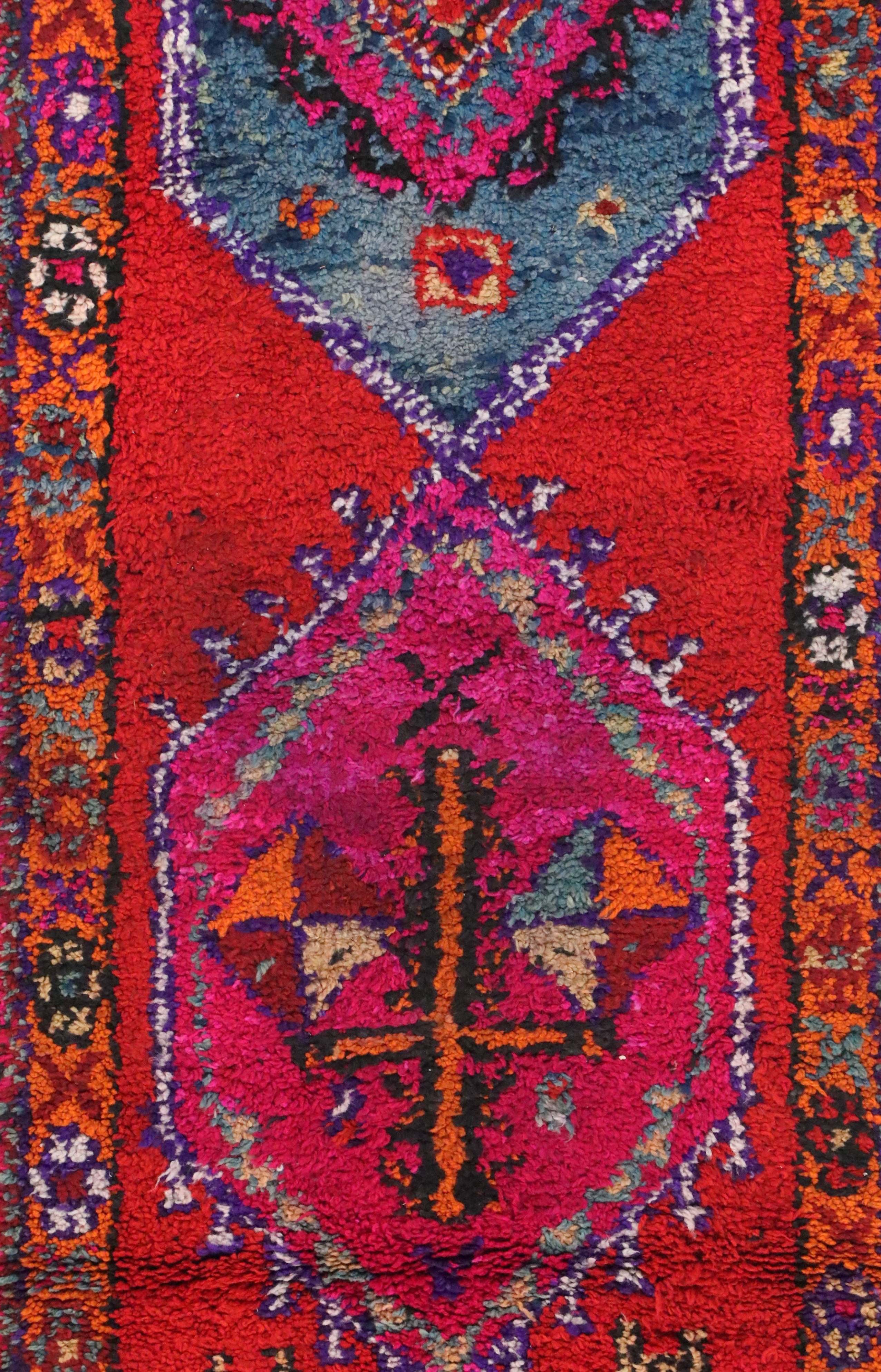 2'11 x 11'2 Hand-Knotted Turkish Village Carpet Runner Long Rug