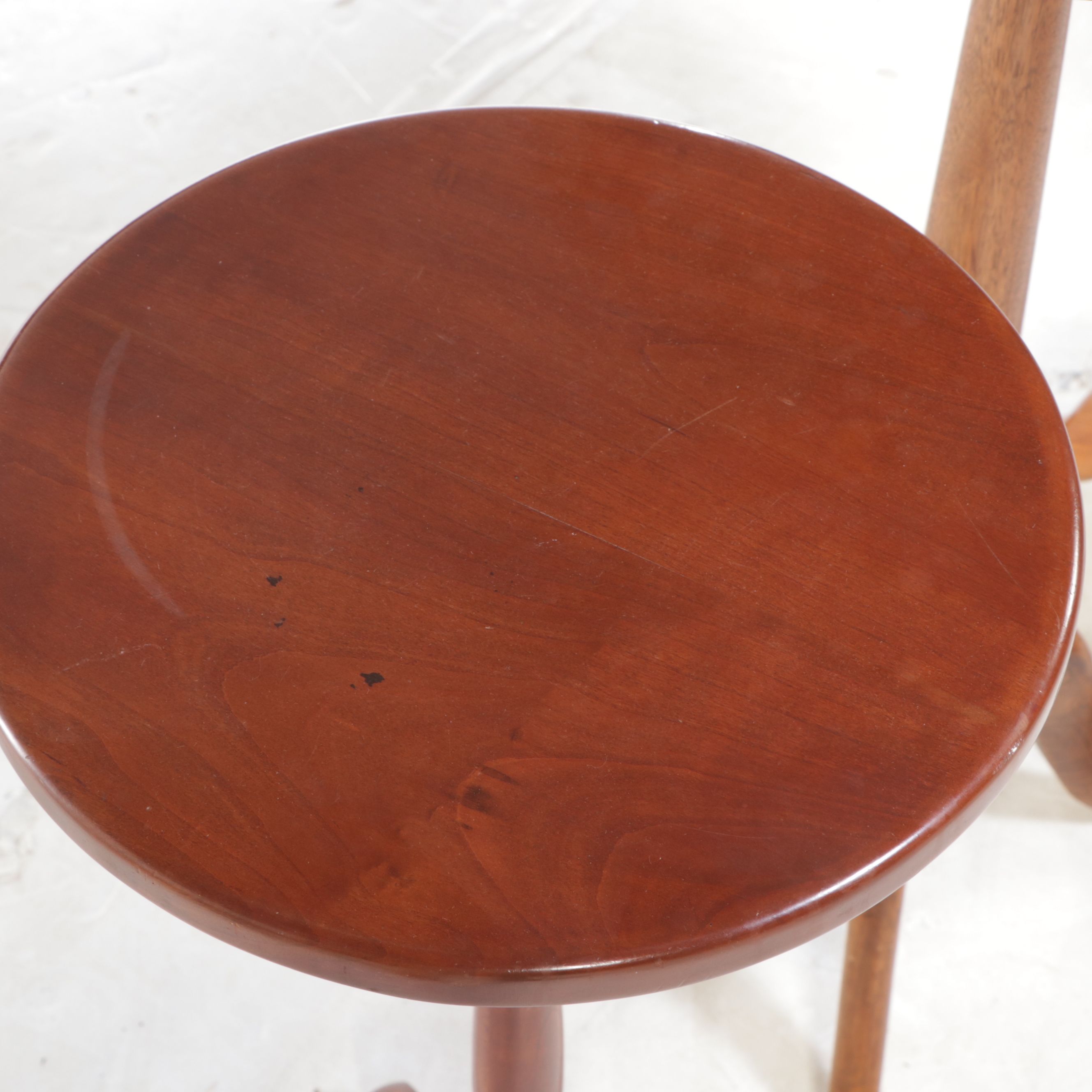 Queen Anne and Shaker Style Wooden Candlestands