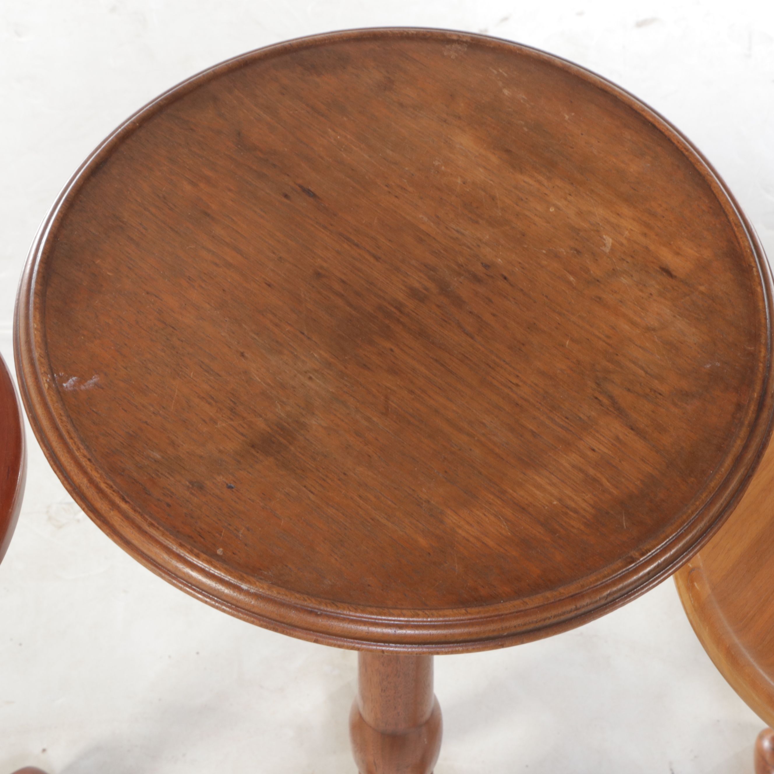 Queen Anne and Shaker Style Wooden Candlestands