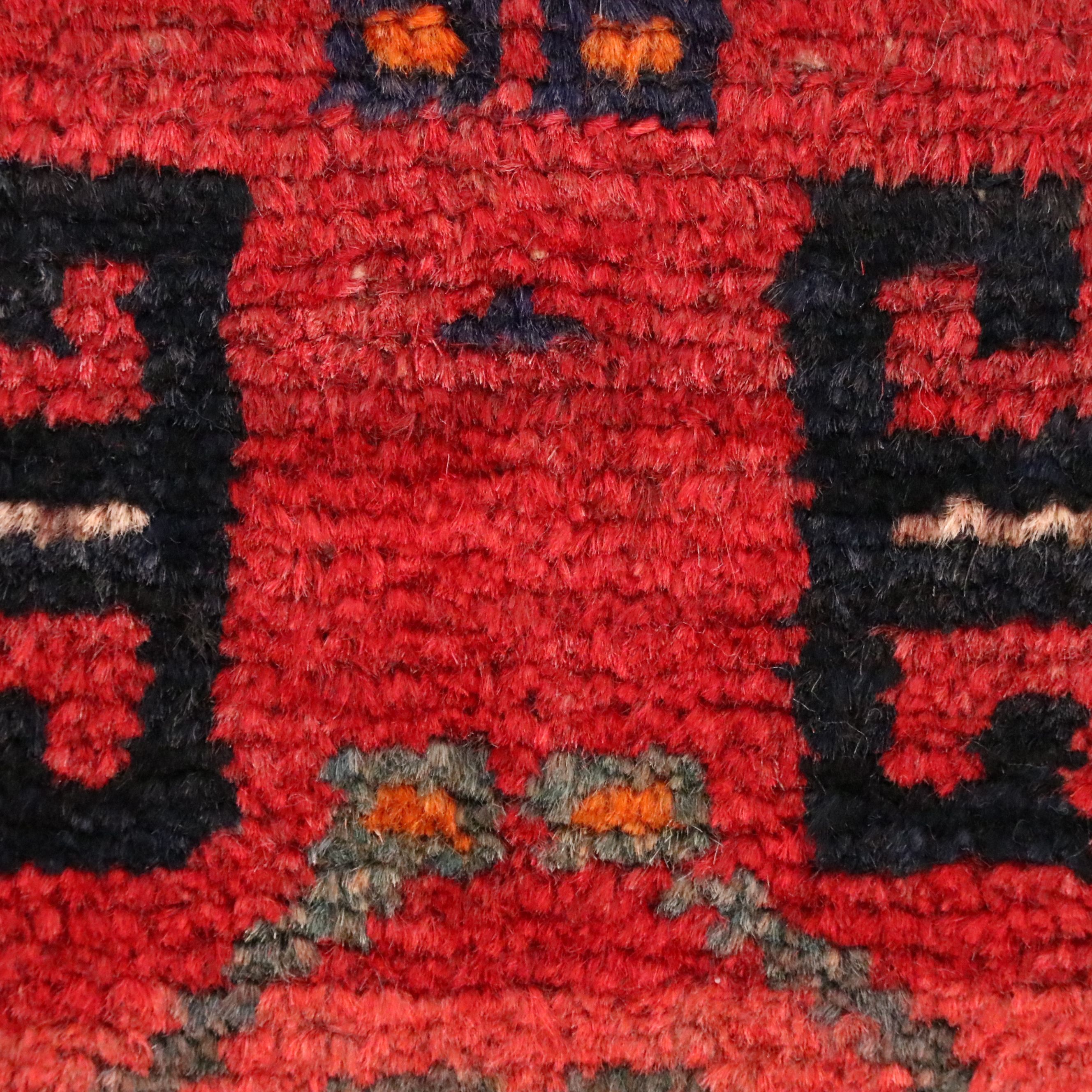 4'2 x 8' Hand-Knotted Persian Hamadan Area Rug