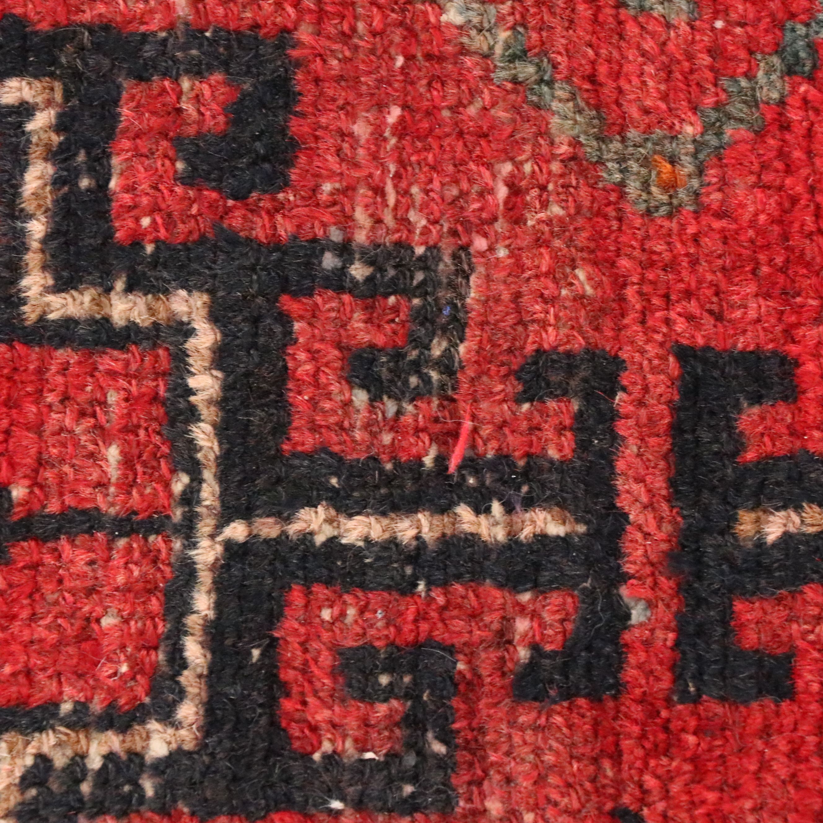 4'2 x 8' Hand-Knotted Persian Hamadan Area Rug