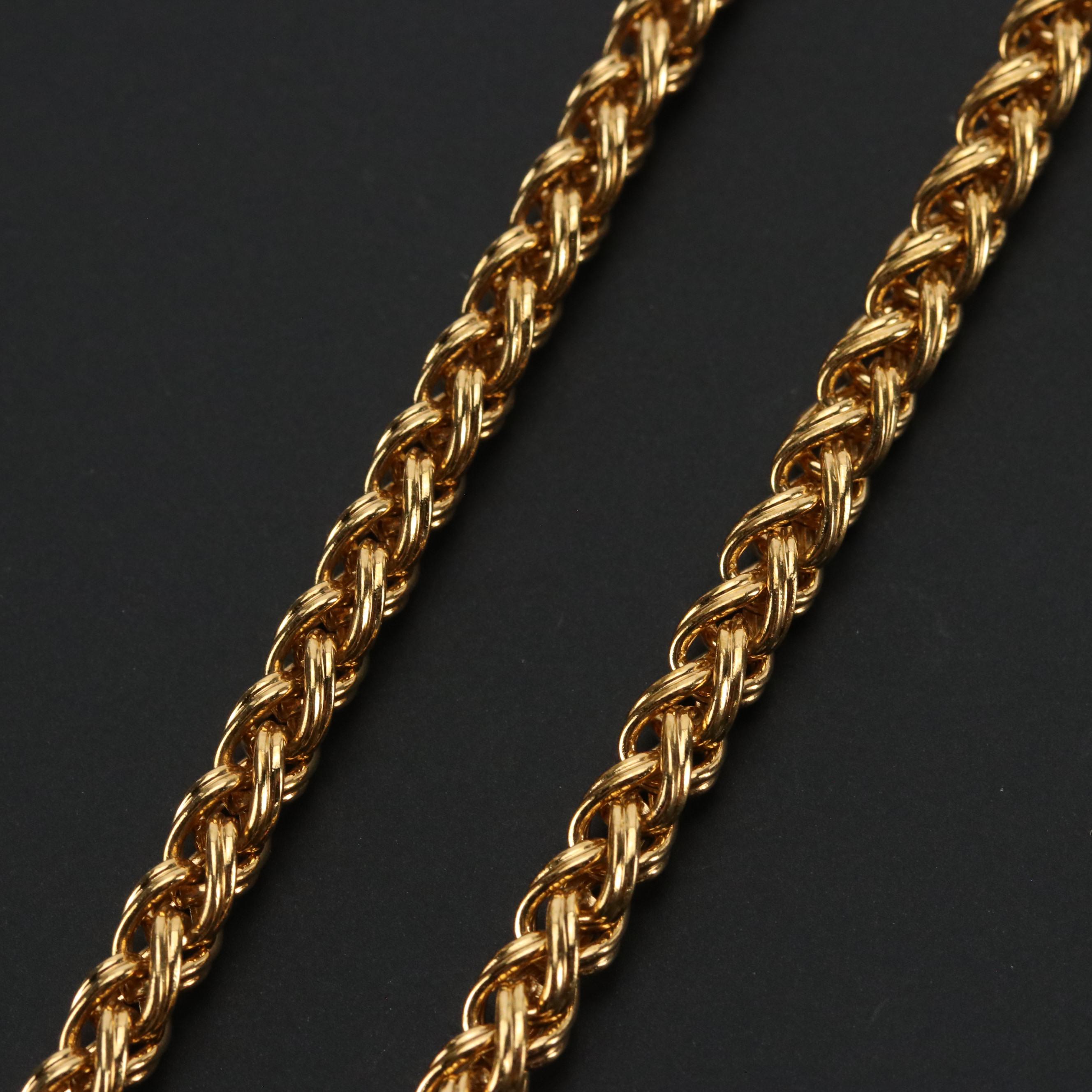 Chanel CC Teardrop Pendant Necklace