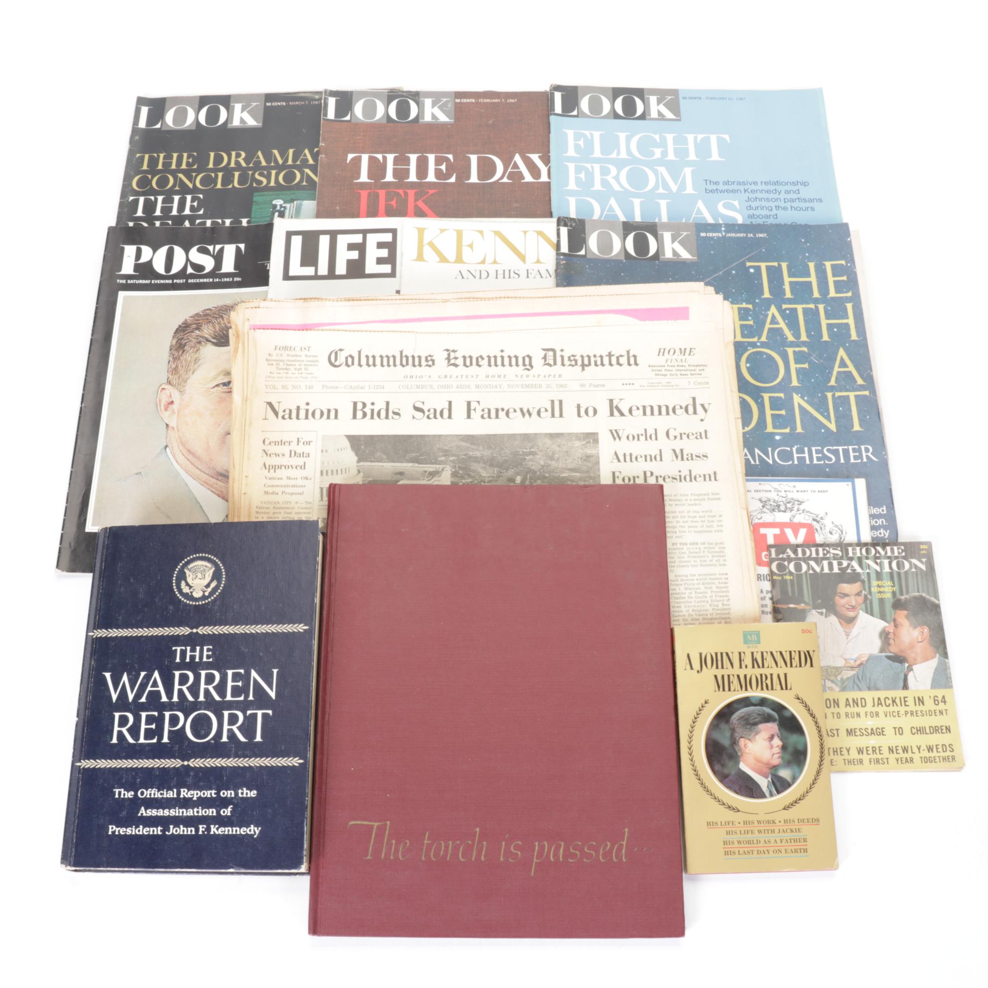 John F. Kennedy Books, Newspaper Collections & More
