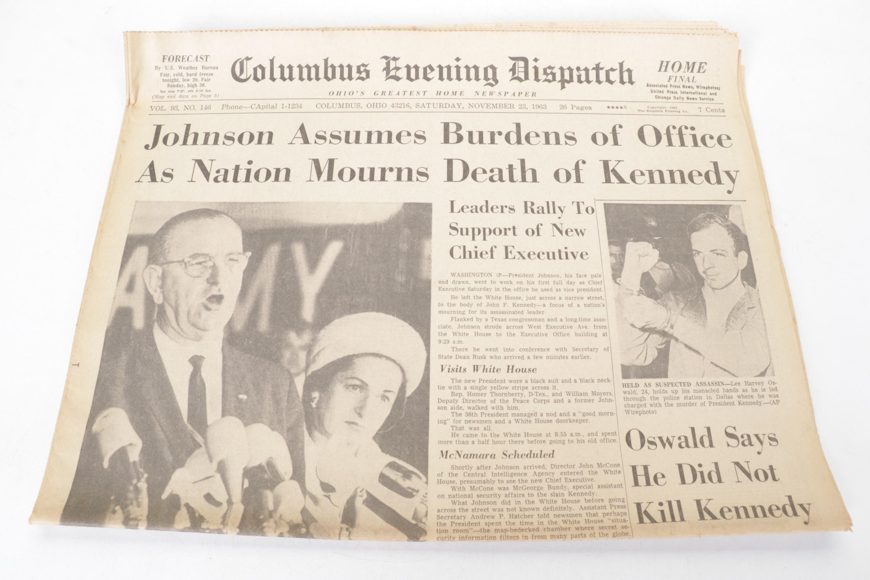 John F. Kennedy Books, Newspaper Collections & More