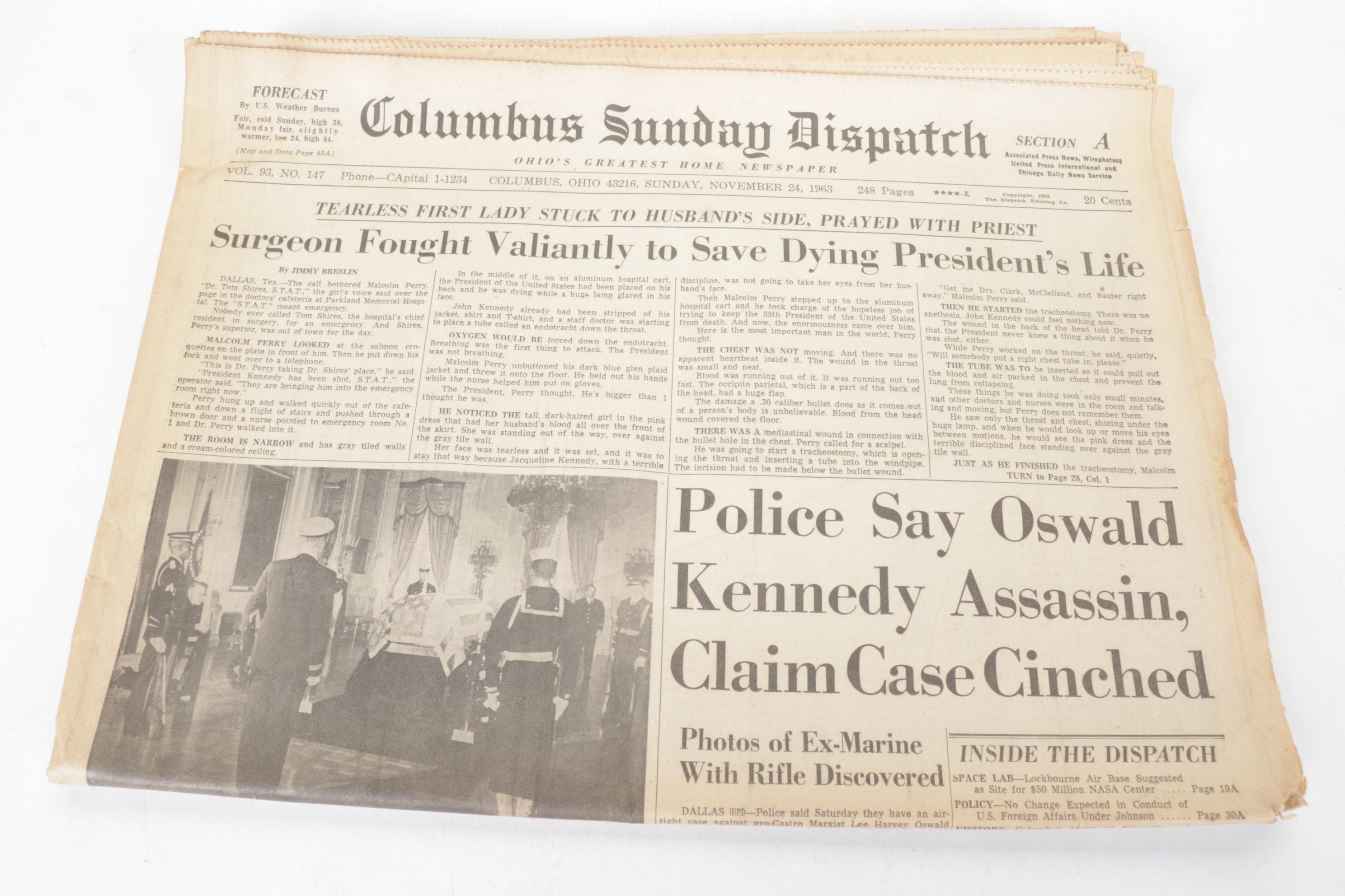 John F. Kennedy Books, Newspaper Collections & More