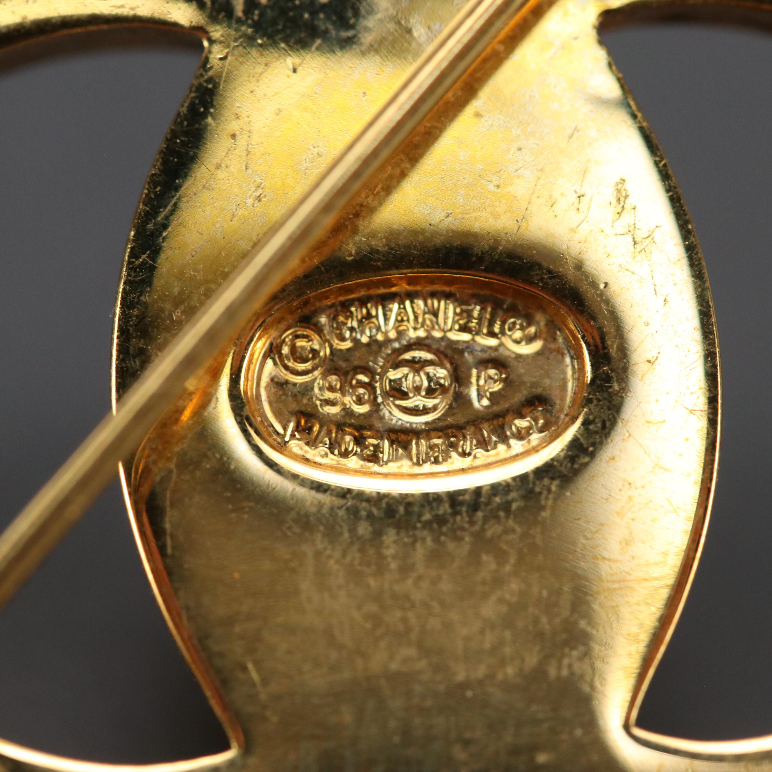 Chanel CC Turnlock Brooch Pin