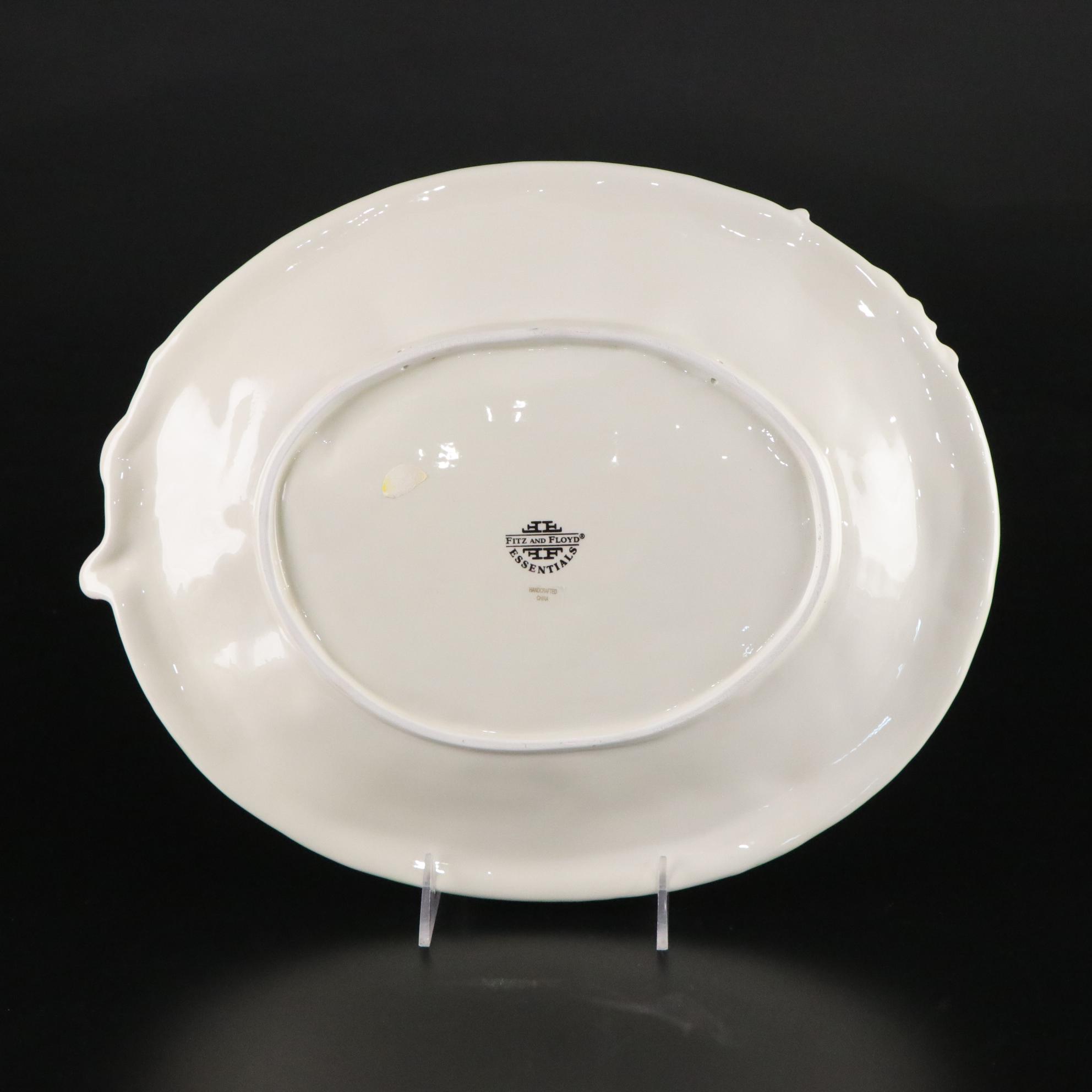 "Holiday Time Poinsettia" and "Candy Land Express" Christmas Platters