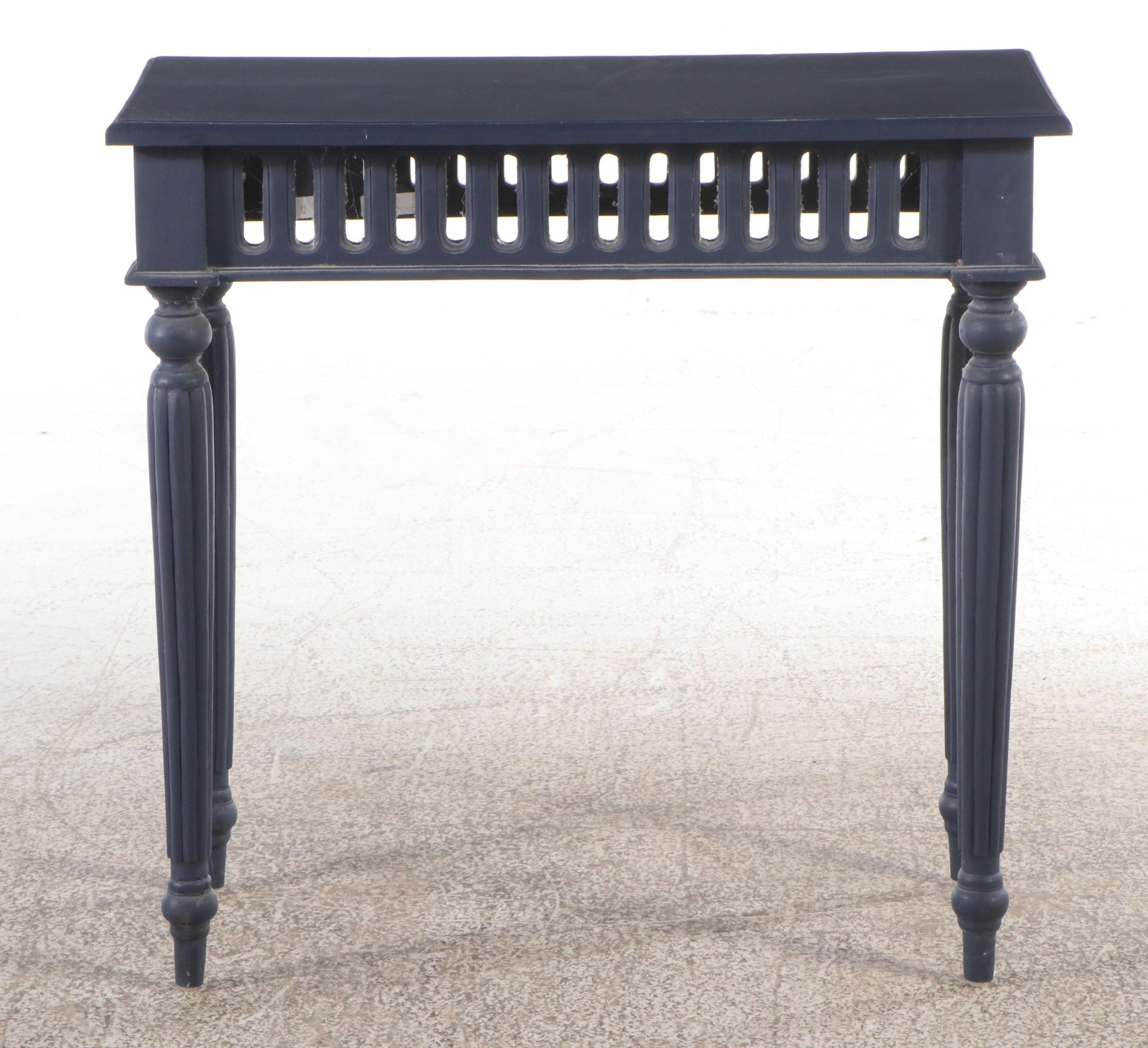 Venetian Inspired Pierced-Apron Painted Wooden Table