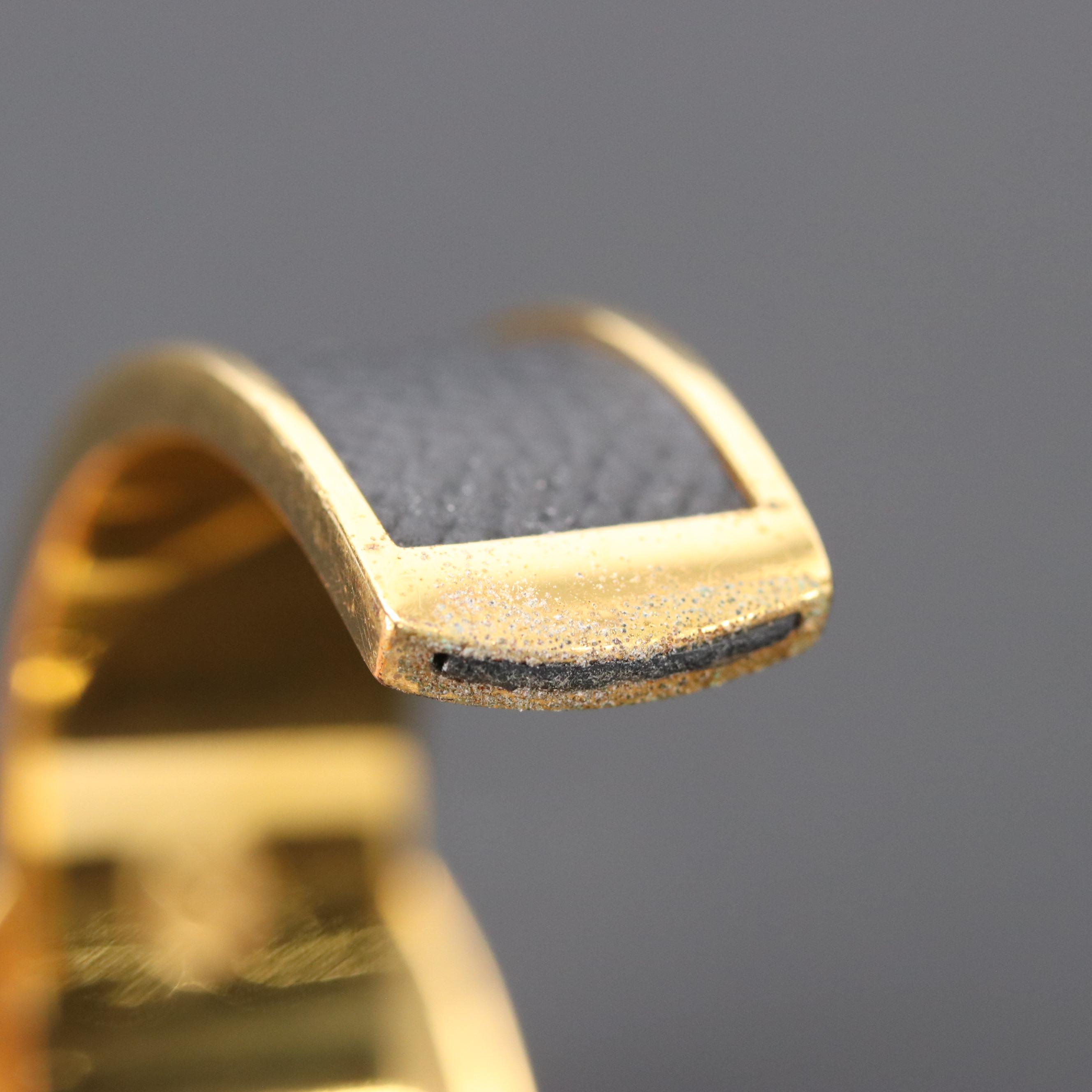 Hermès Chaîne d'Ancre Epsom Leather Cuff Bracelet