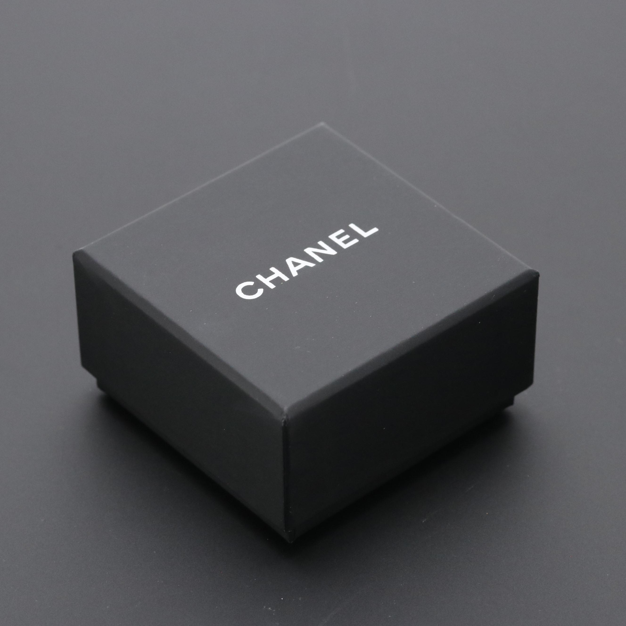 Chanel CC Pink/Iridescent Crystal Stud Earrings