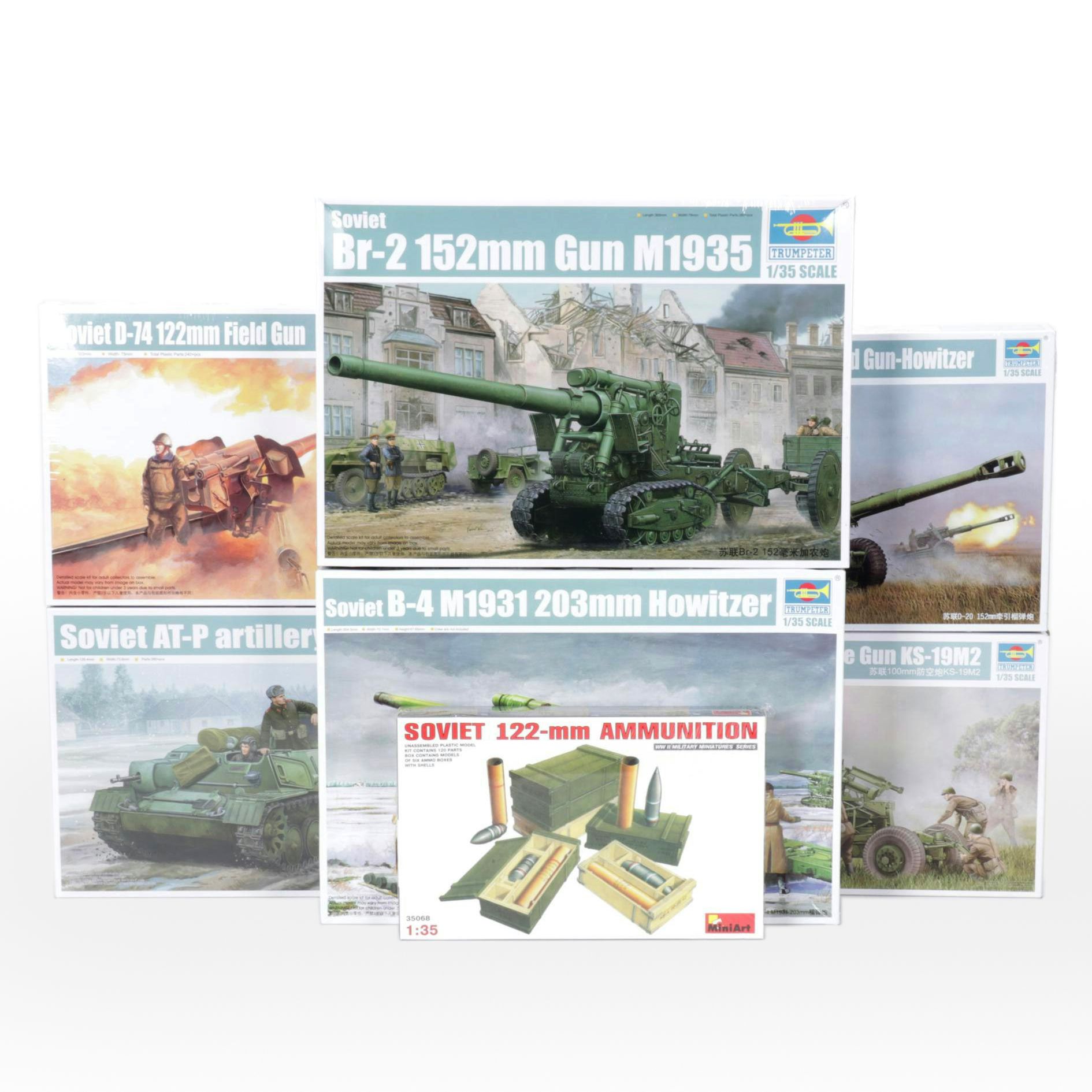 Trumpeter 1:35 Scale Soviet Era Military Plastic Models