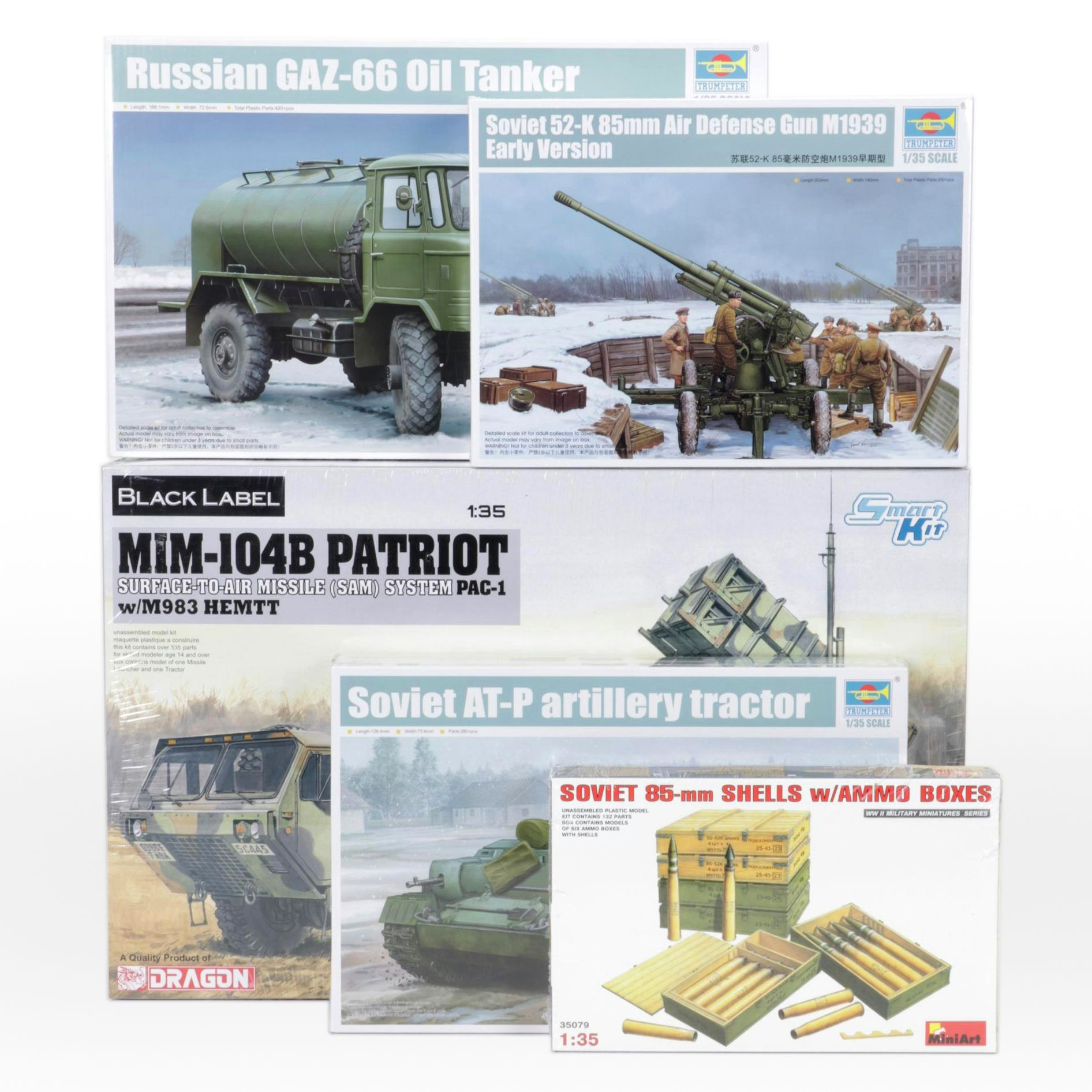 Dragon 1:35 Scale MIM-104B Patriot Missile System and More Plastic Models