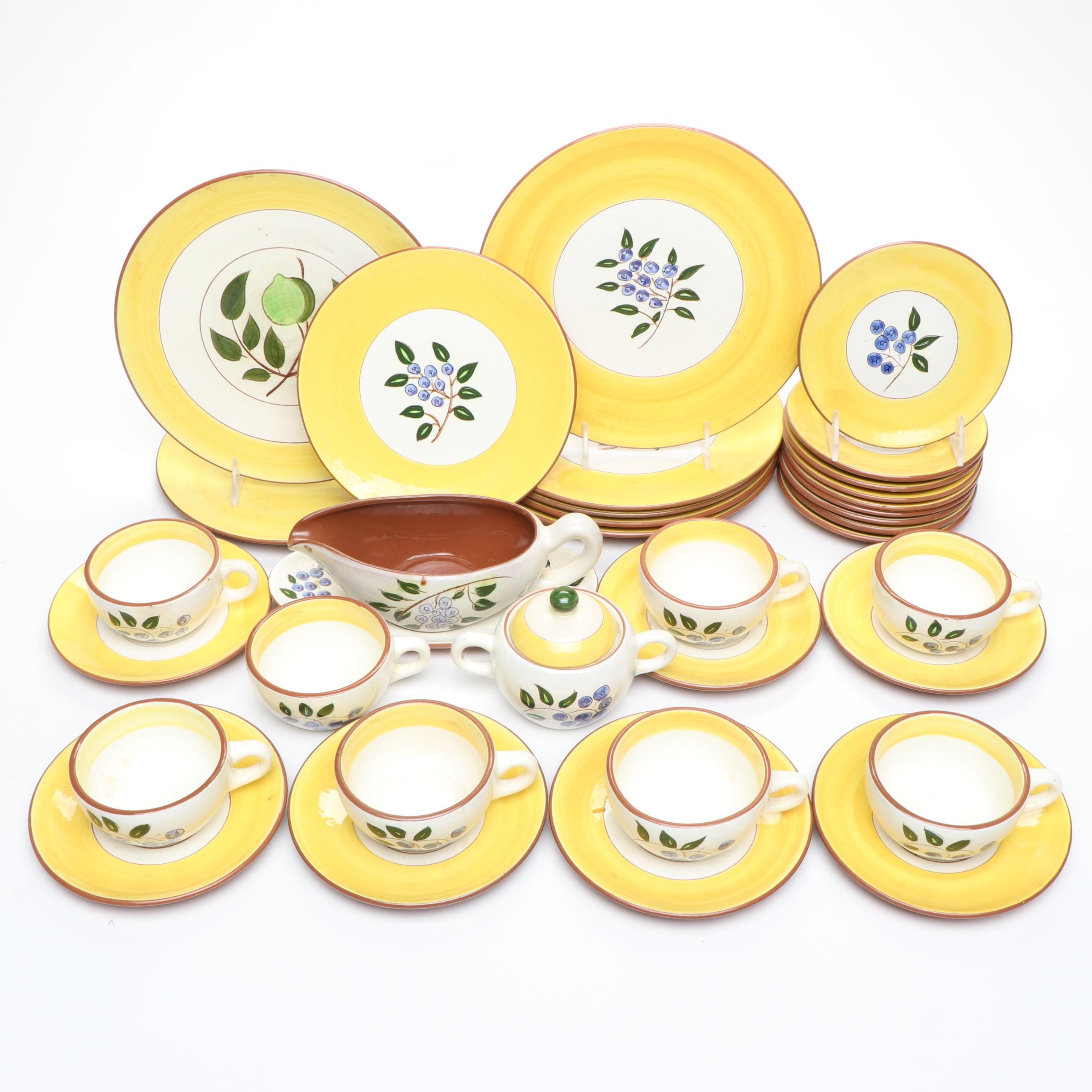 Stangl Pottery "Blueberry" Dinnerware and Serving Pieces, 1950–1978