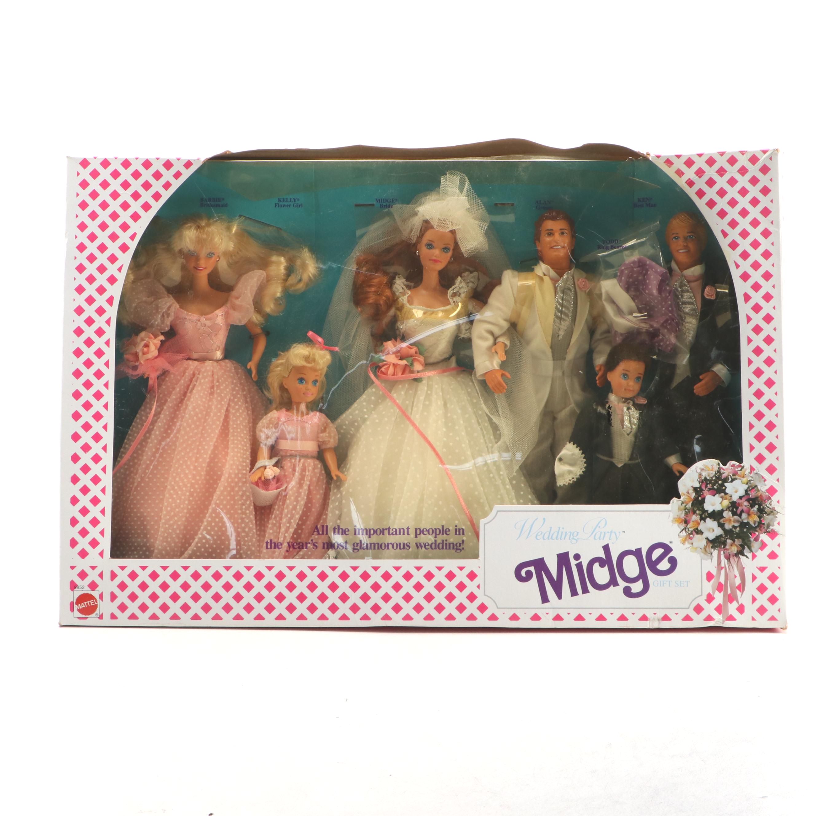 Mattel "Wedding Party Midge" Barbie Gift Set, 1990
