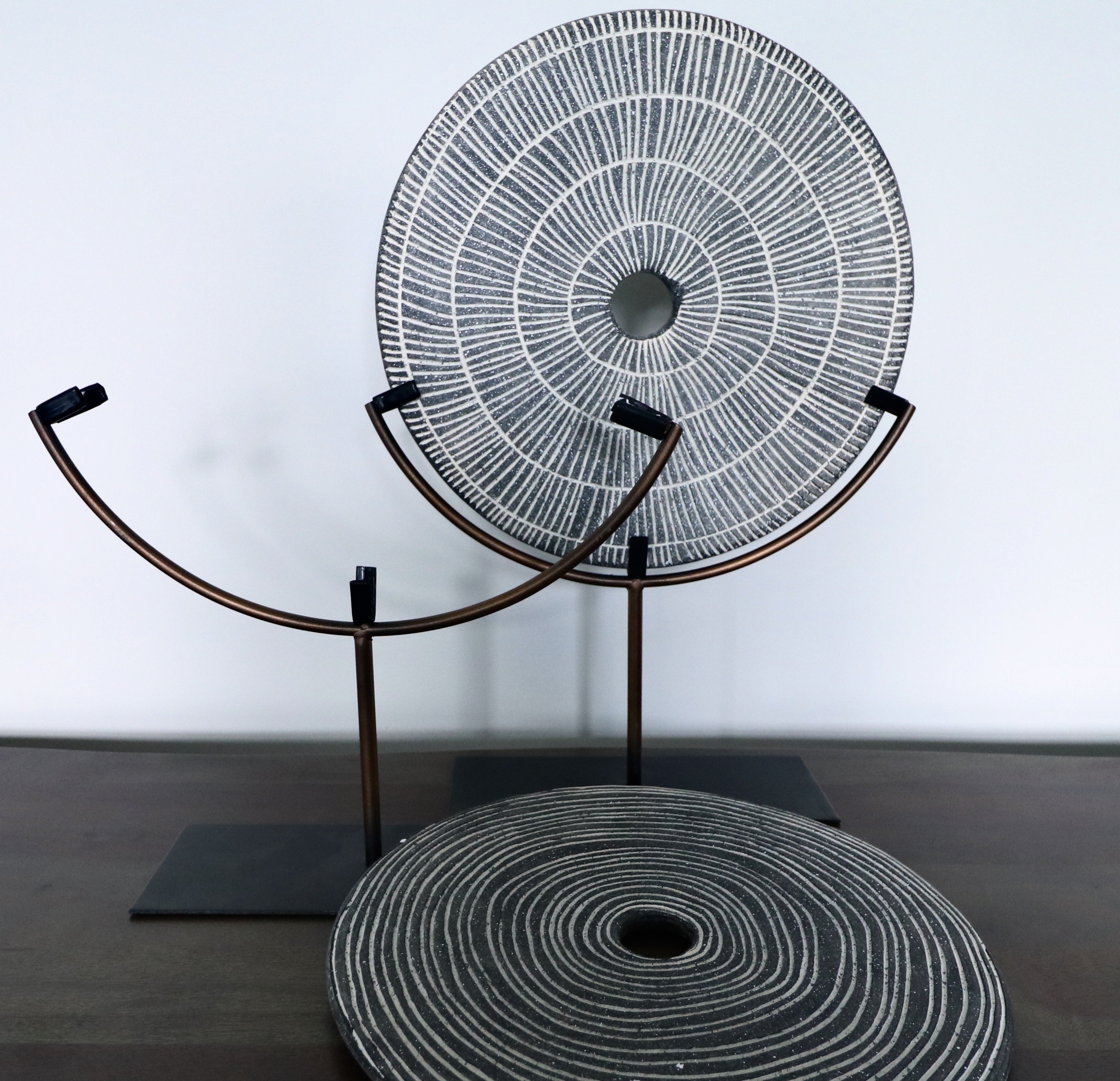 Cyan Design "Protector" Wood Sculpture, Elk Home Stone Sculptures and Trays