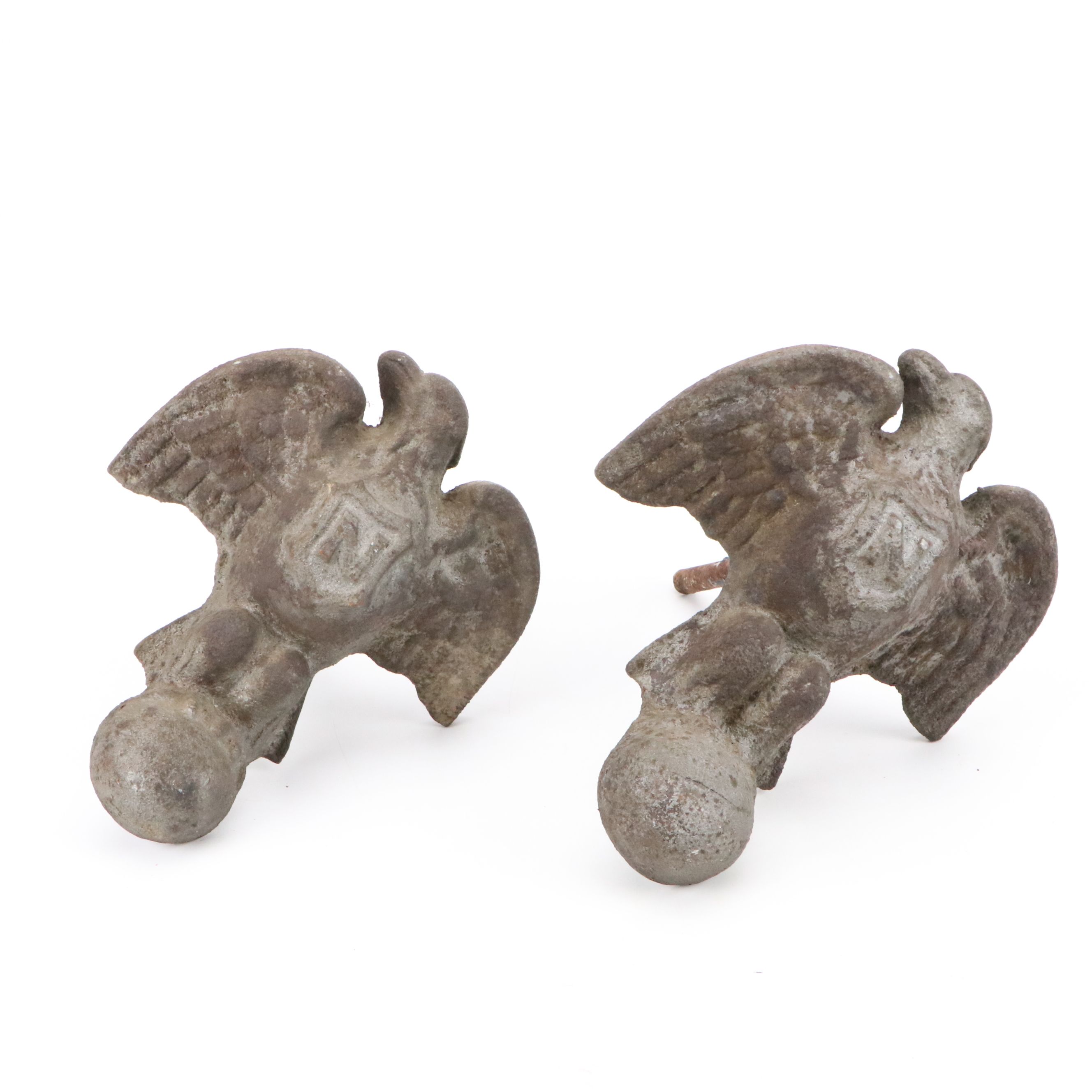 Victorian Salvaged Cast Iron Eagle Bathtub Feet, Late 19th/Early 20th Century