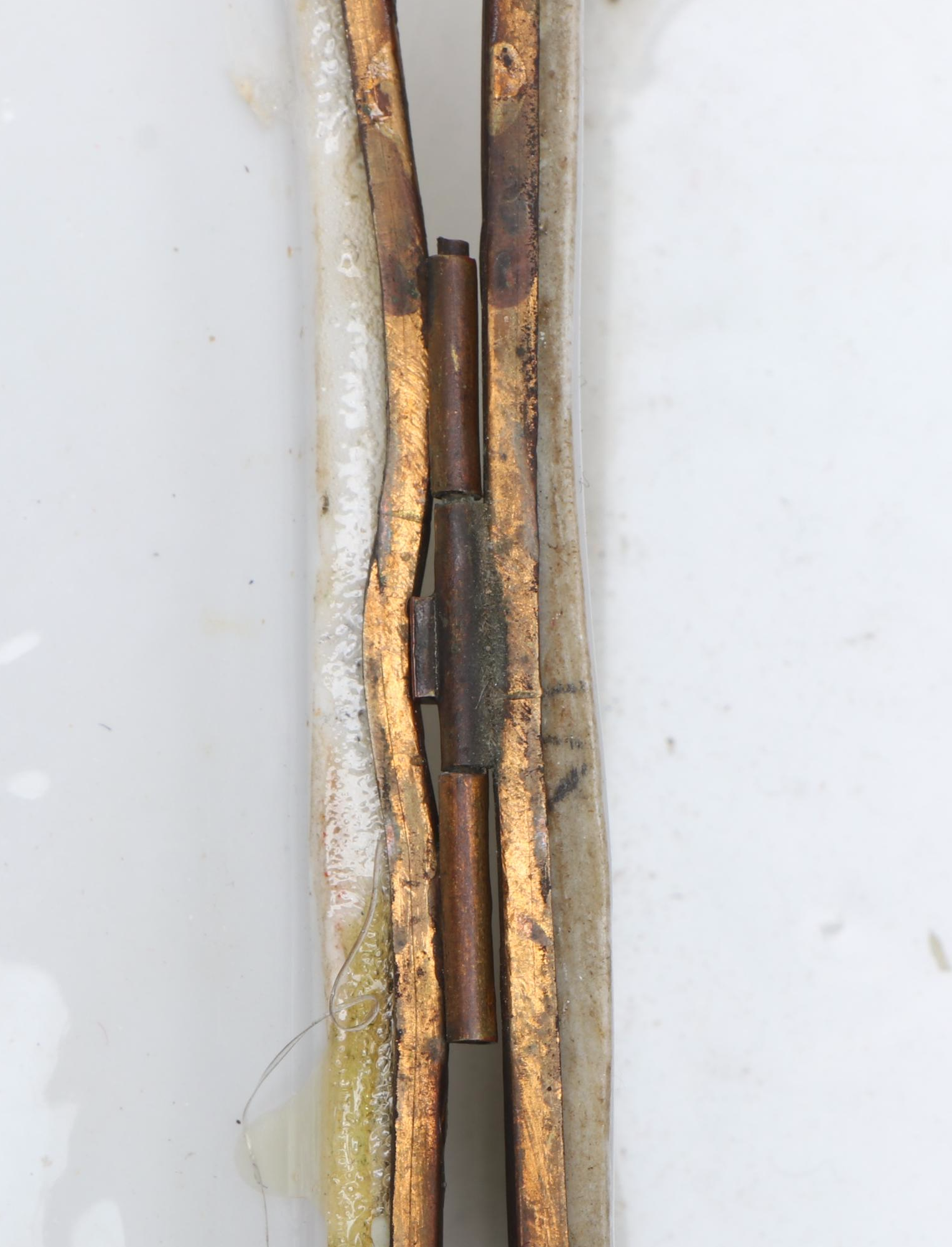 French Porcelain with Brass Decal Decorative Box