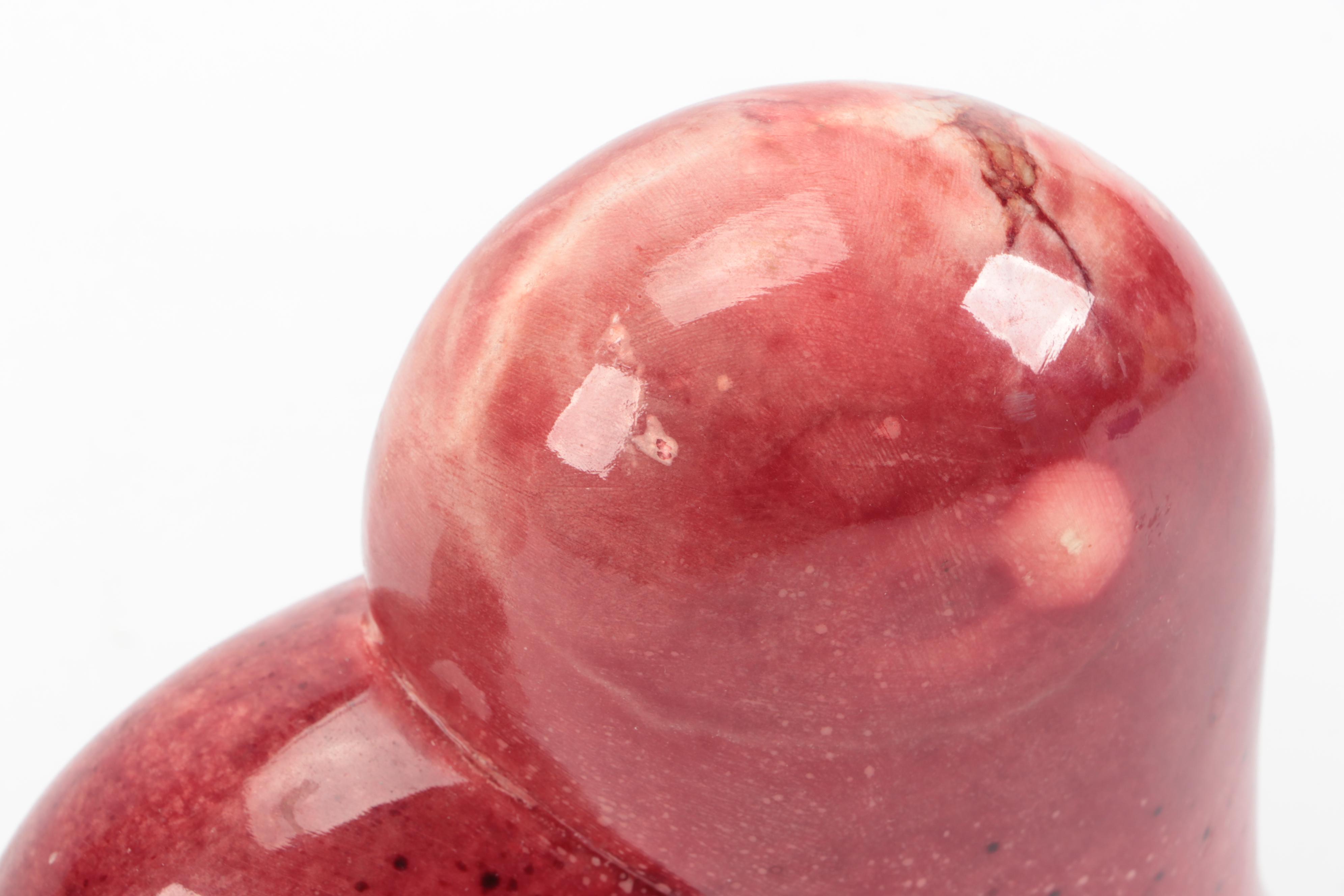 Dyed Alabaster Heart Bookends