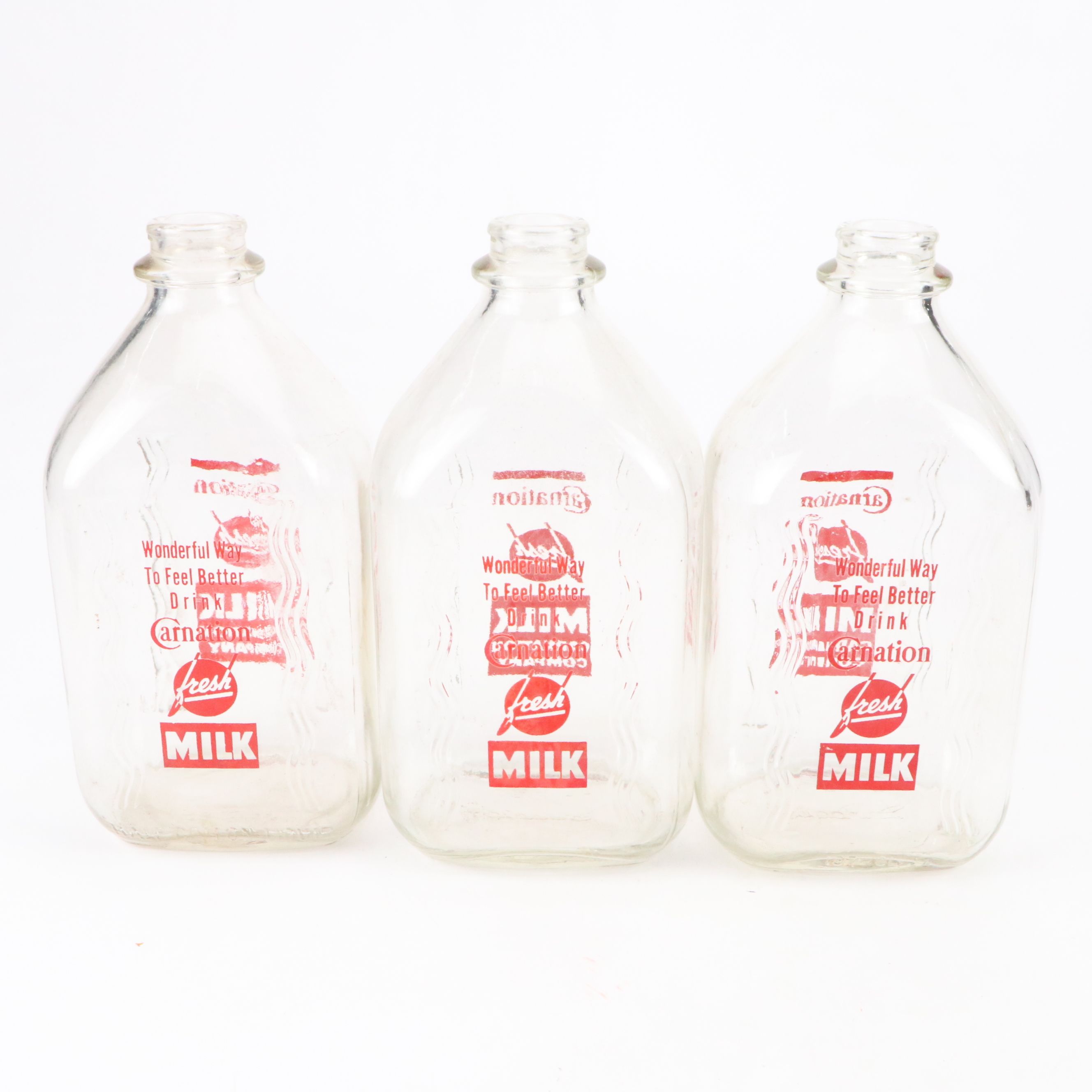 Carnation Milk Galvanized Steel Porch Cooler with Bottles, Mid-20th Century