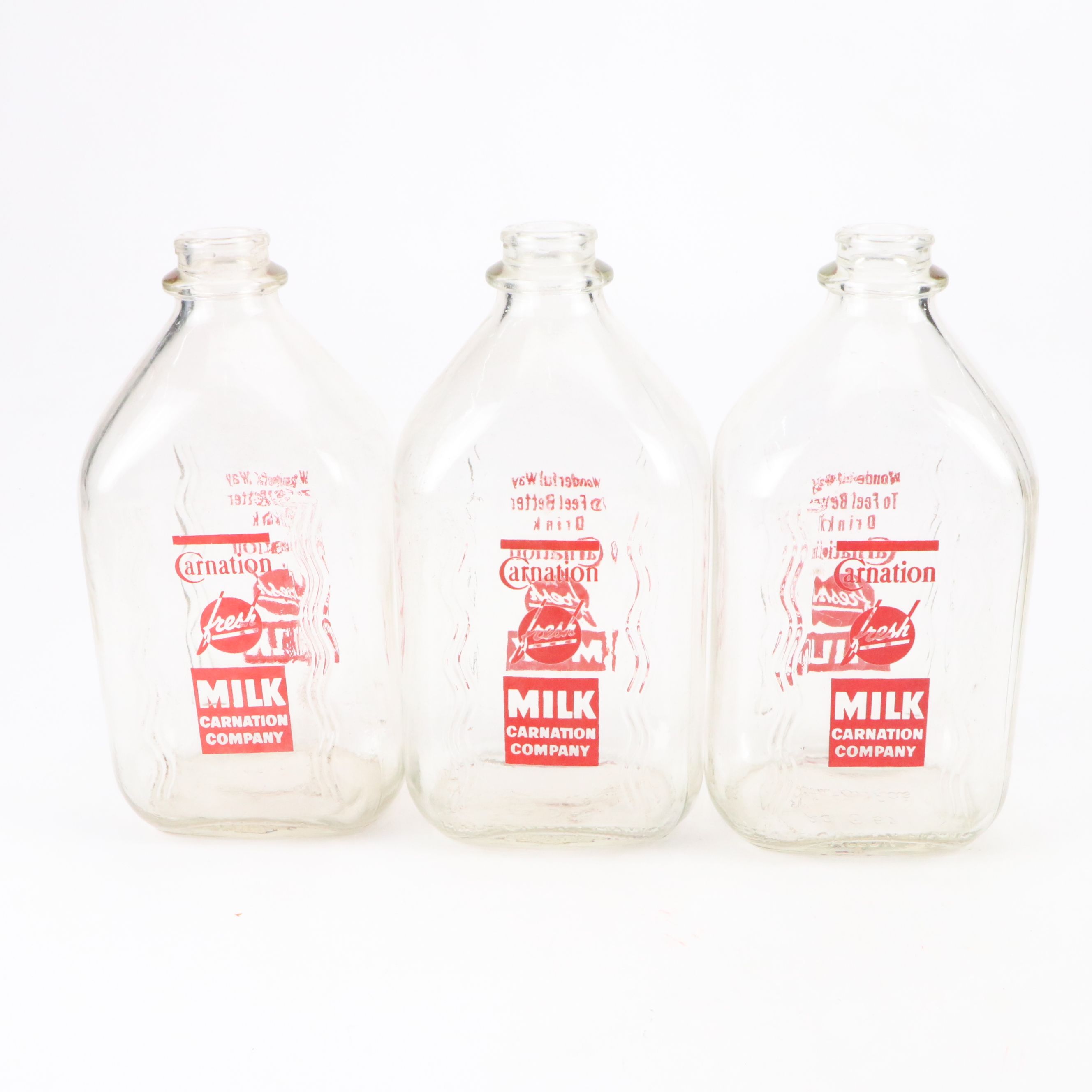 Carnation Milk Galvanized Steel Porch Cooler with Bottles, Mid-20th Century