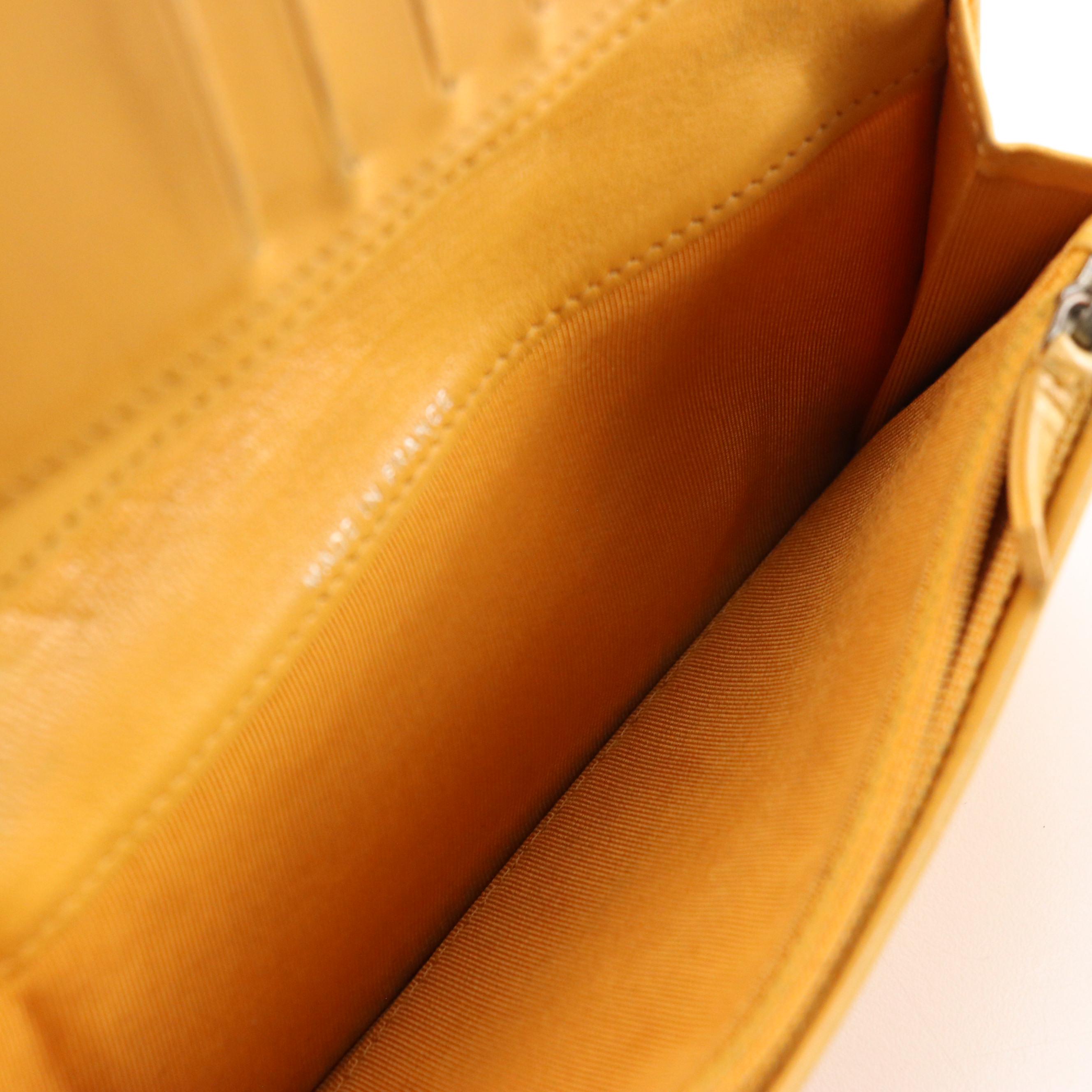 Chanel L Yen Long Wallet in Quilted Lambskin Leather