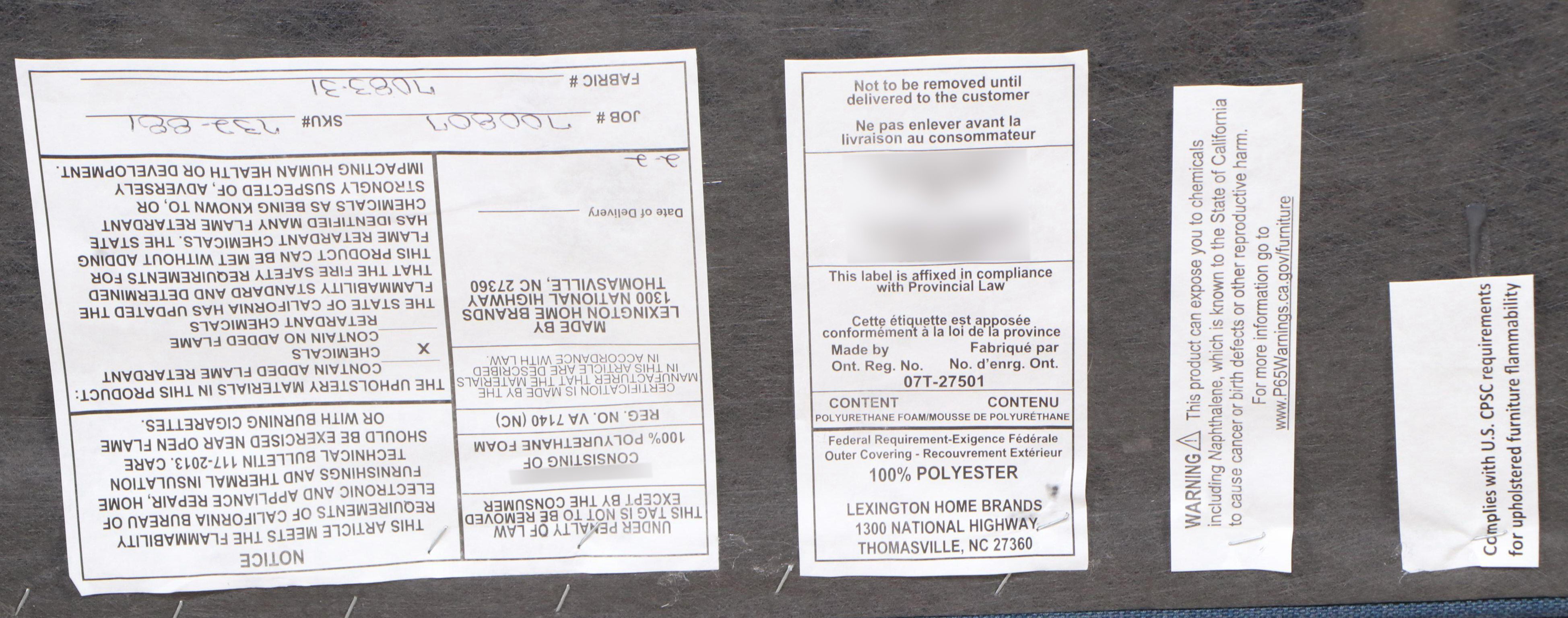 Pair of Lexington Home Brands Upholstered Armchairs