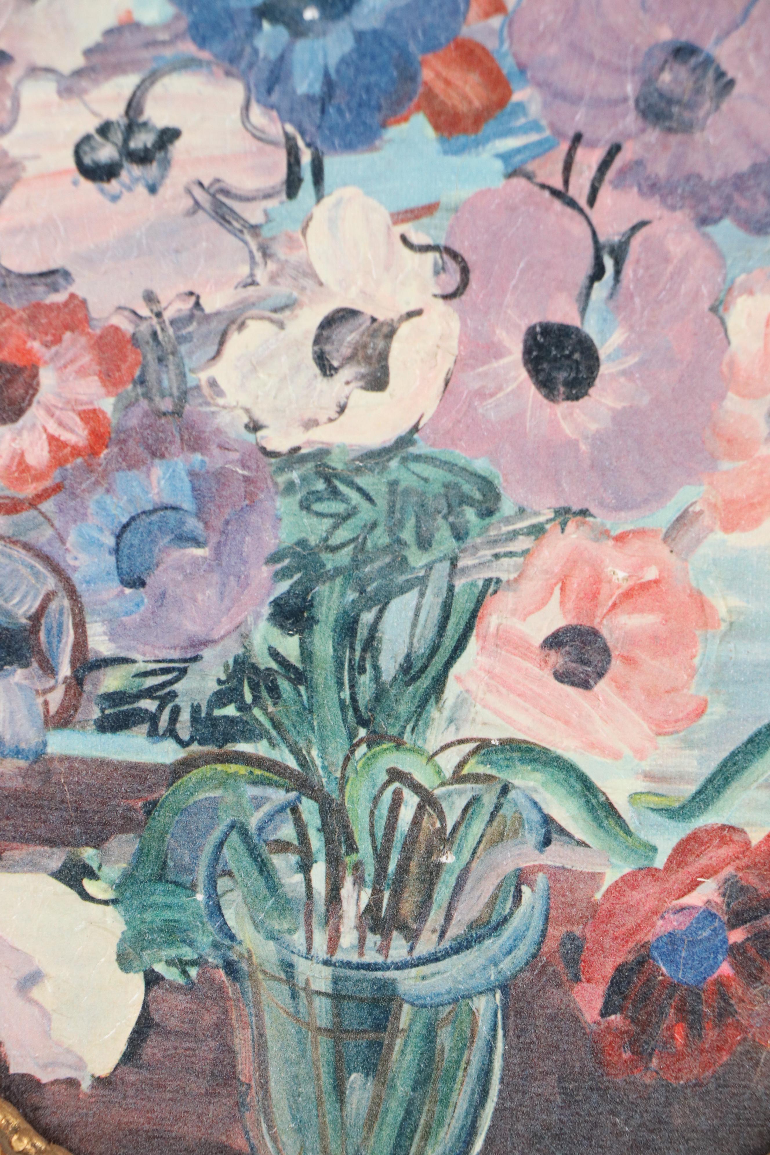 Textured Digital Print "Bunch of Anemones," Late 20th–21st Century