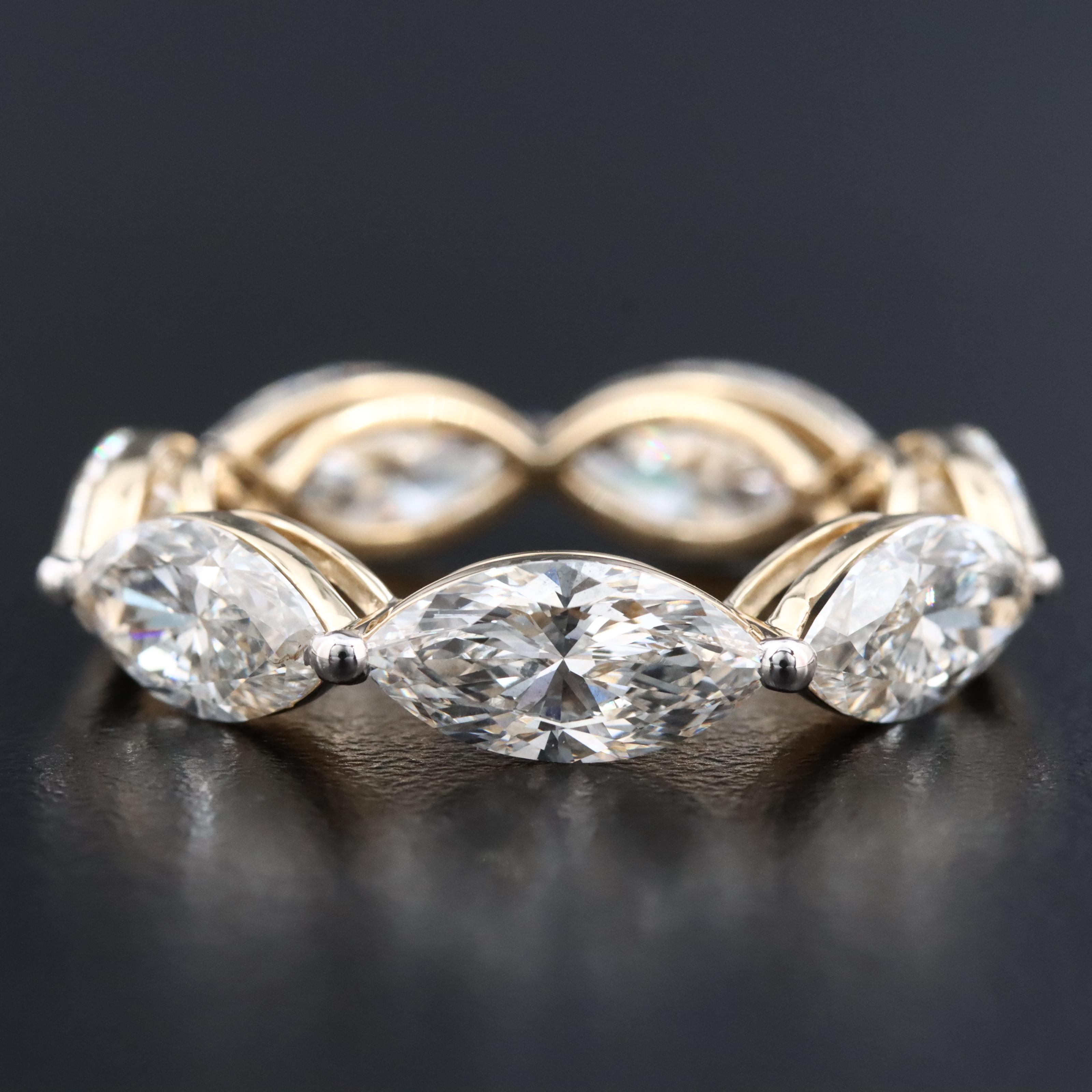 14K 6.55 CTW Lab Grown Diamond Eternity Band