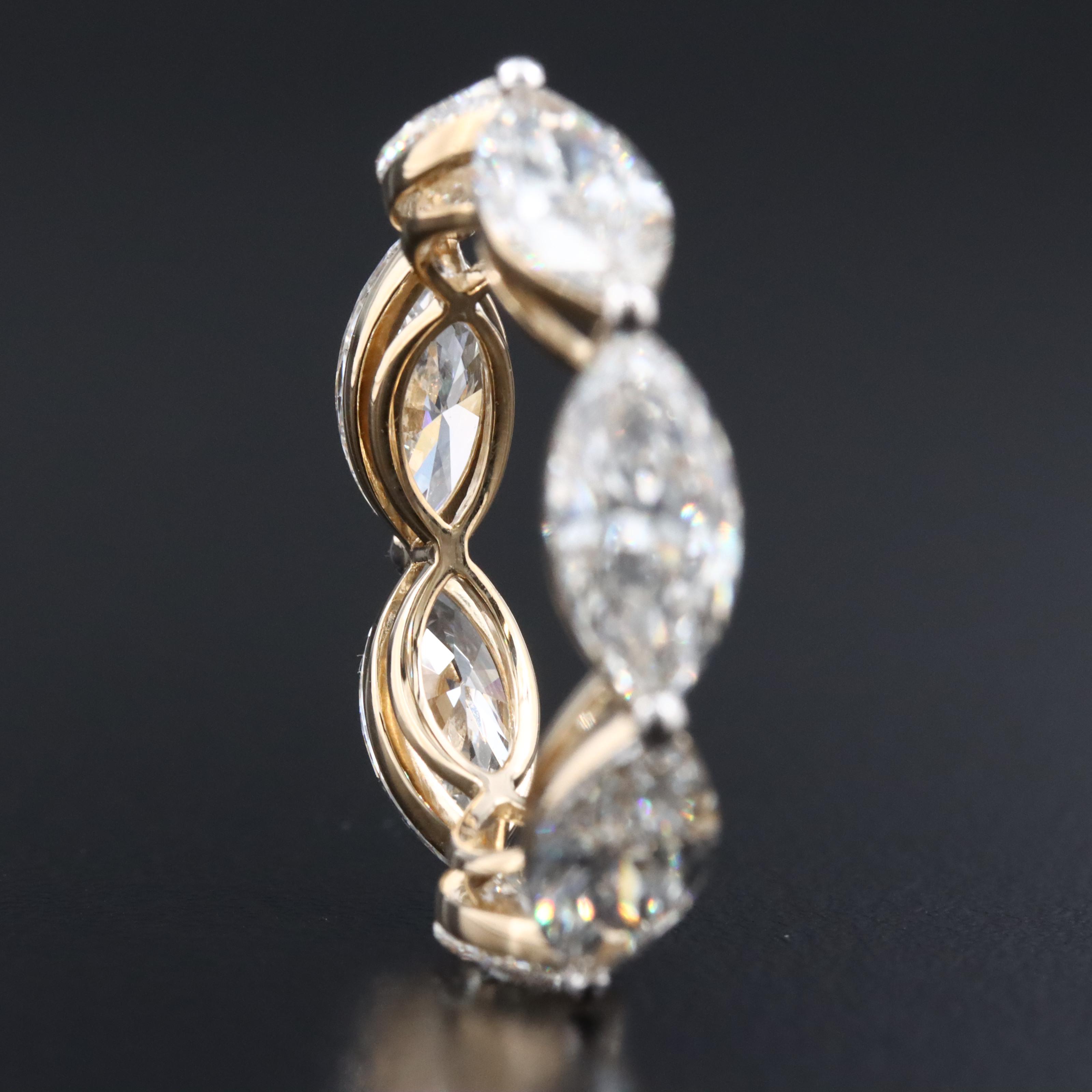 14K 6.55 CTW Lab Grown Diamond Eternity Band