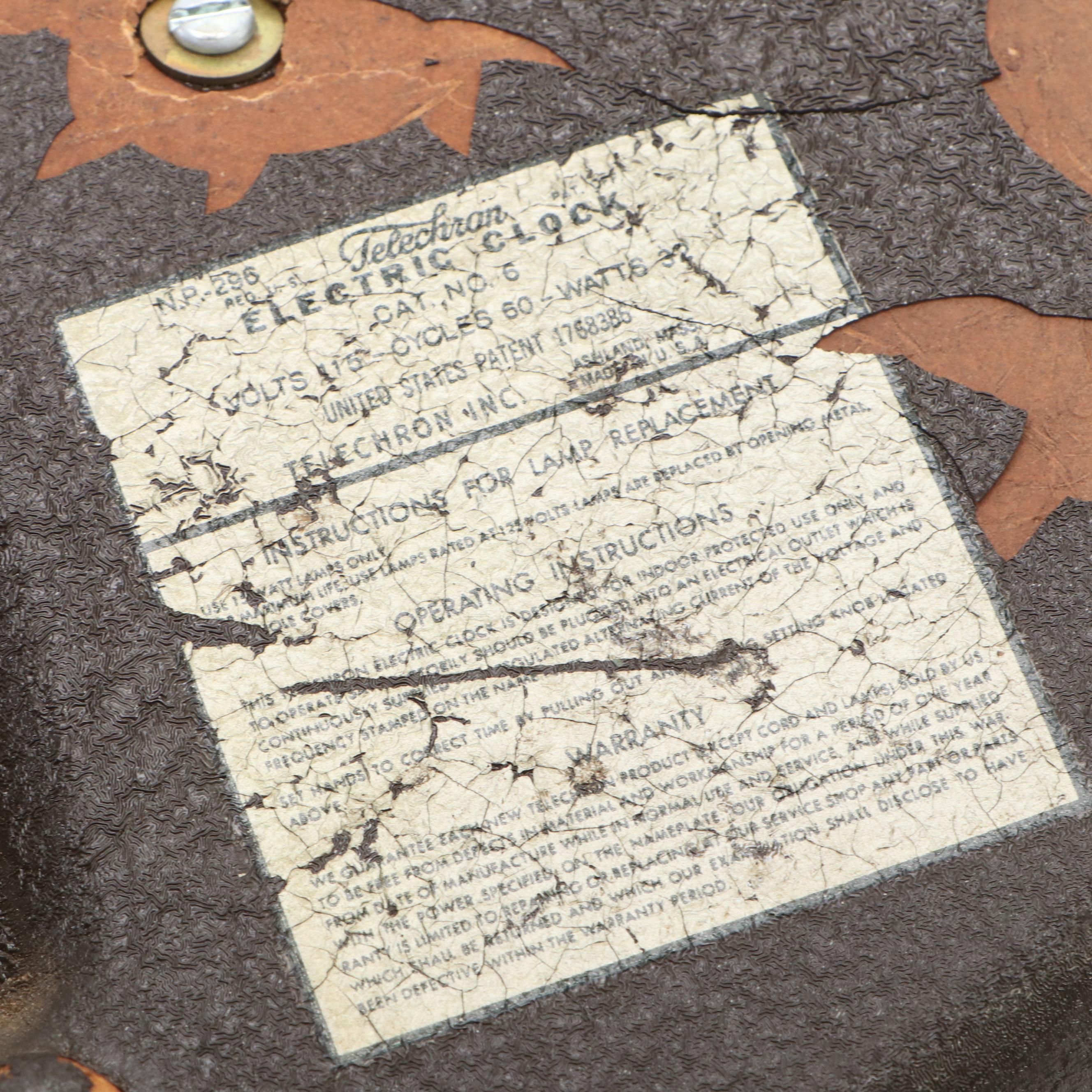 Duquesne Pilsener "The Finest Beer in Town" Illuminated Advertising Clock, 1950s