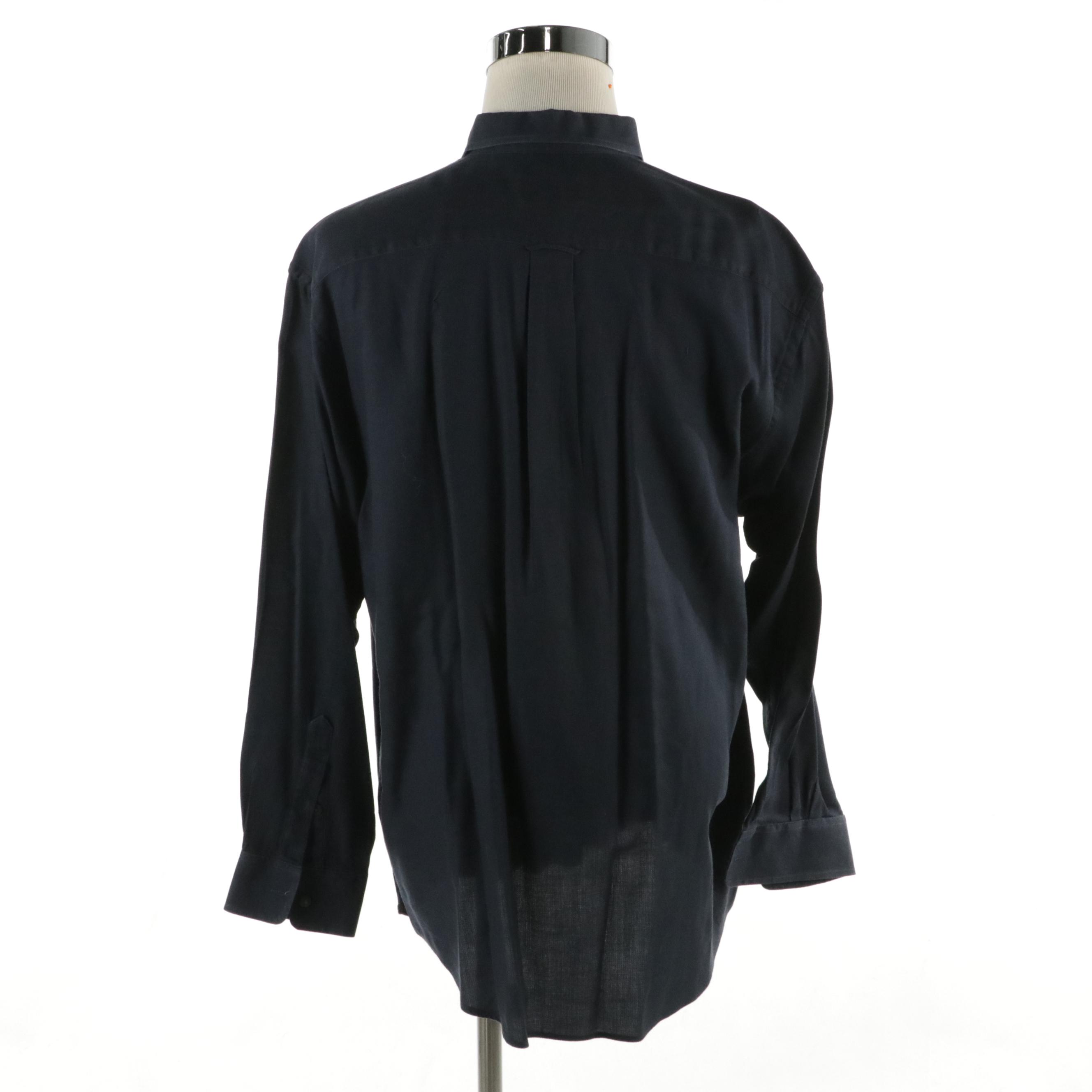 Men's Burberrys of London Vintage Textured Cotton Button-Down Shirt