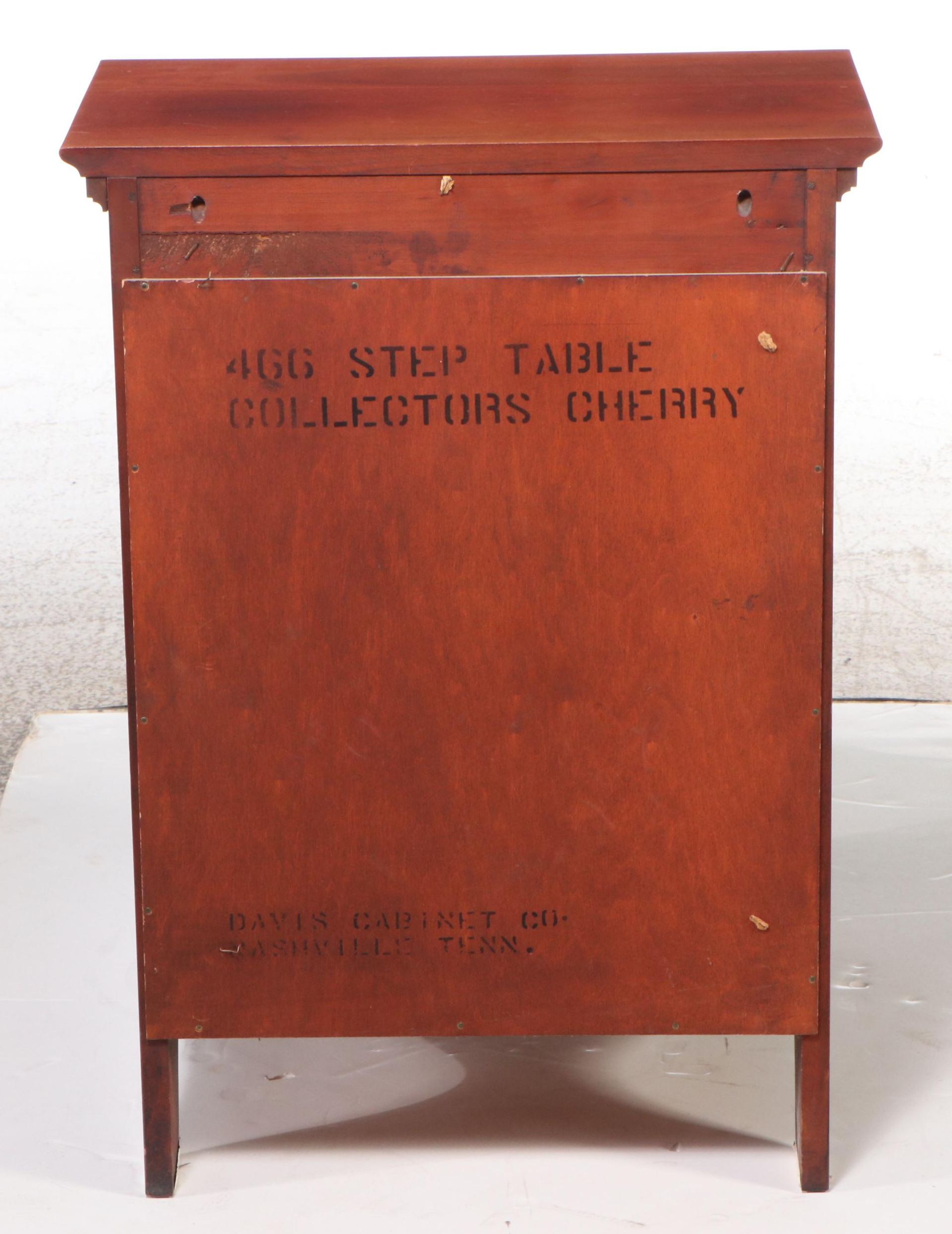 Davis Cabinet Company Cherry Colonial Style Step Table, Mid-20th Century