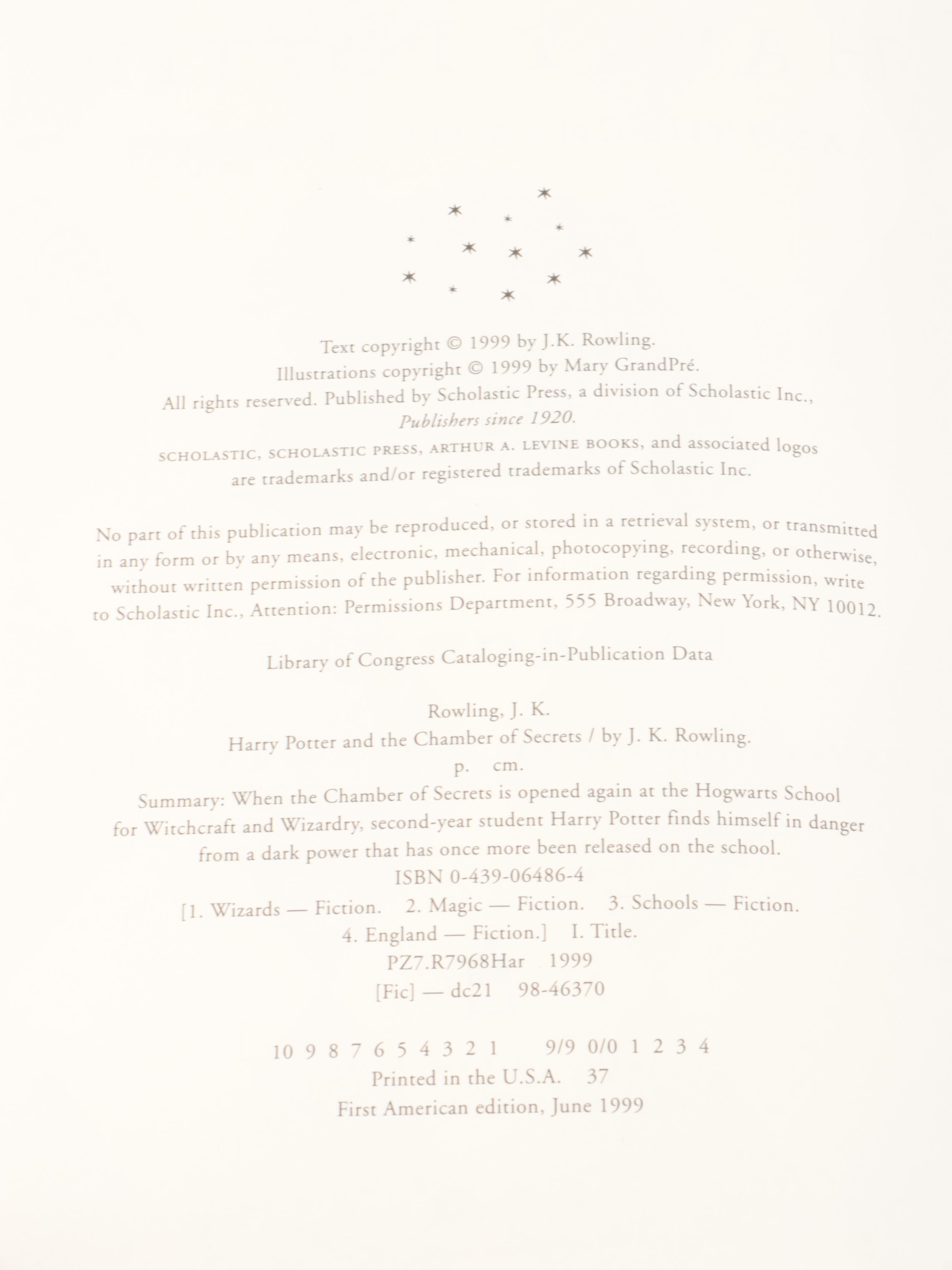 First American Edition "Harry Potter" Complete Series by J. K. Rowling