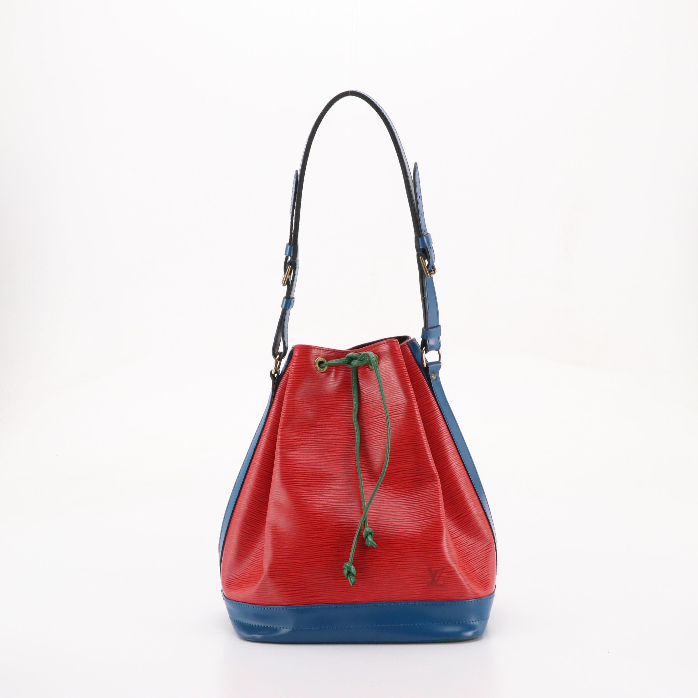 Louis Vuitton Noé Drawstring Bag in Tricolor Epi/Smooth Leather