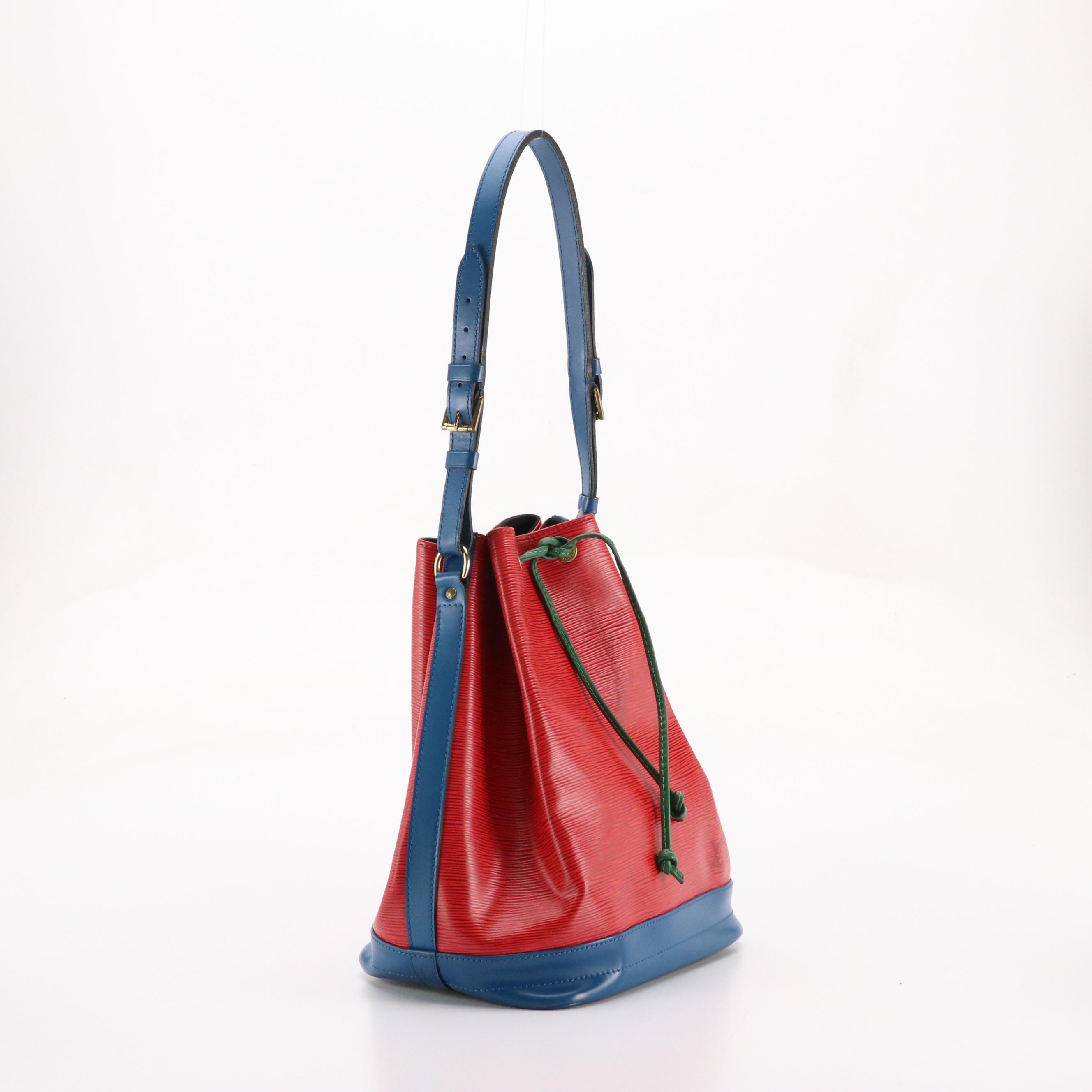 Louis Vuitton Noé Drawstring Bag in Tricolor Epi/Smooth Leather