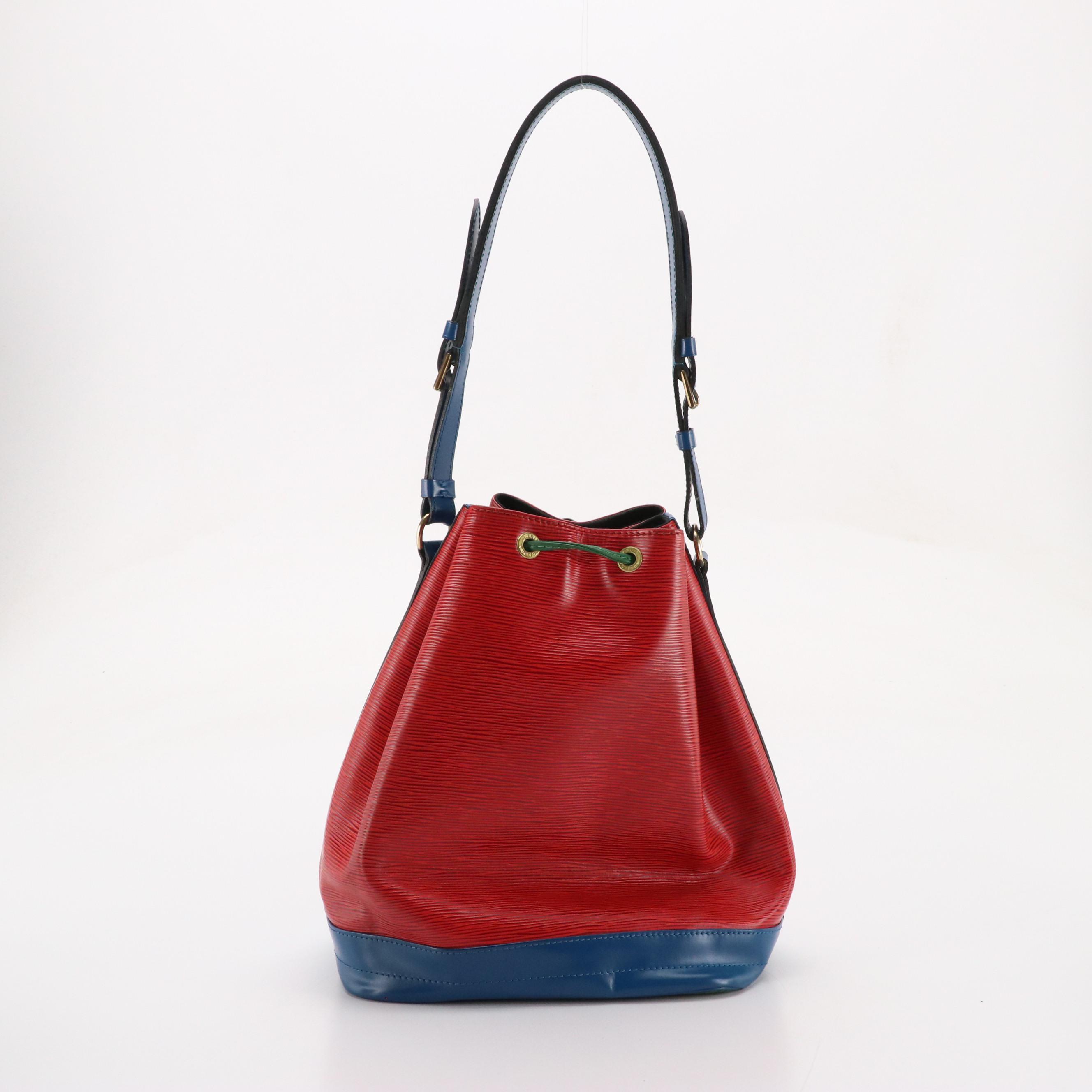 Louis Vuitton Noé Drawstring Bag in Tricolor Epi/Smooth Leather