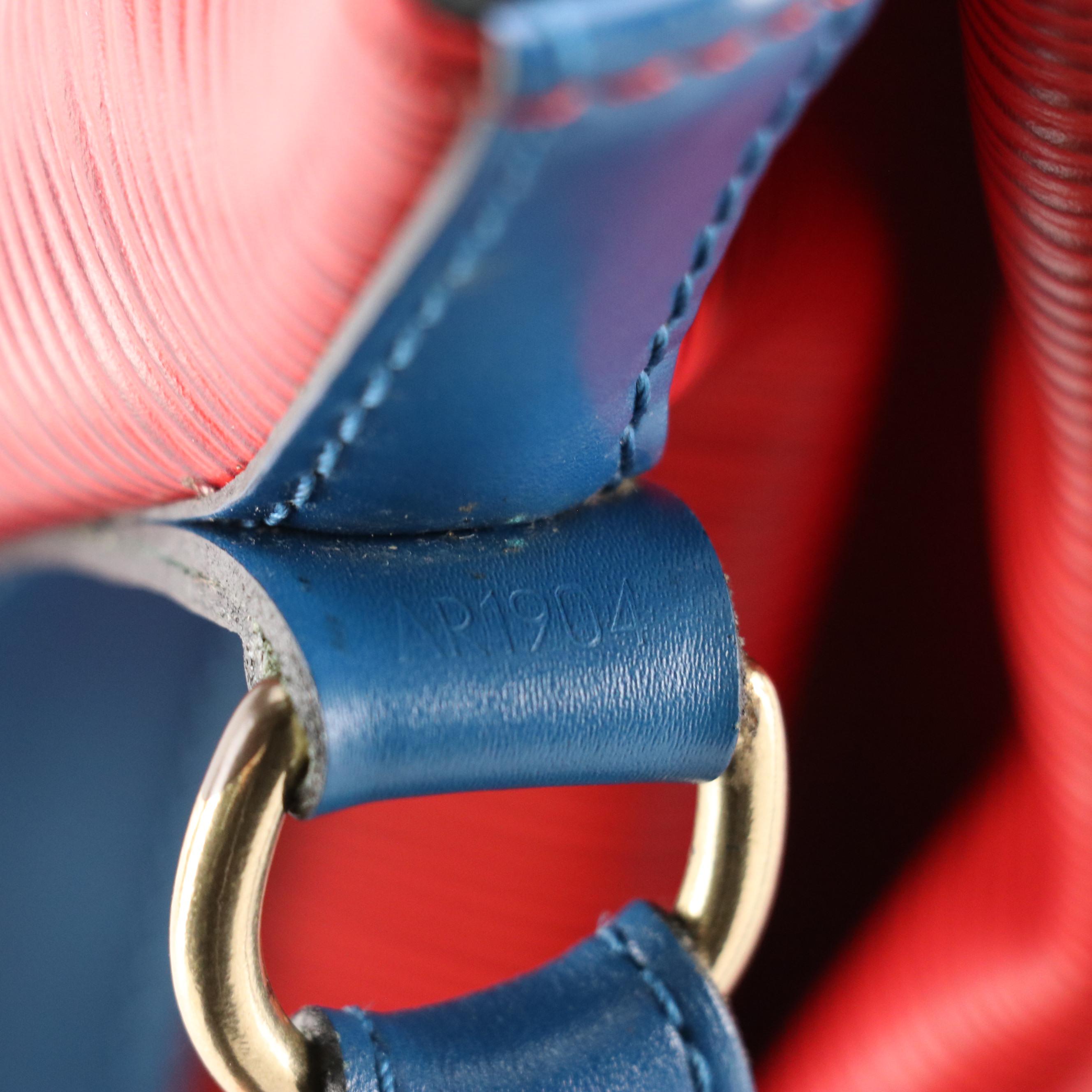 Louis Vuitton Noé Drawstring Bag in Tricolor Epi/Smooth Leather