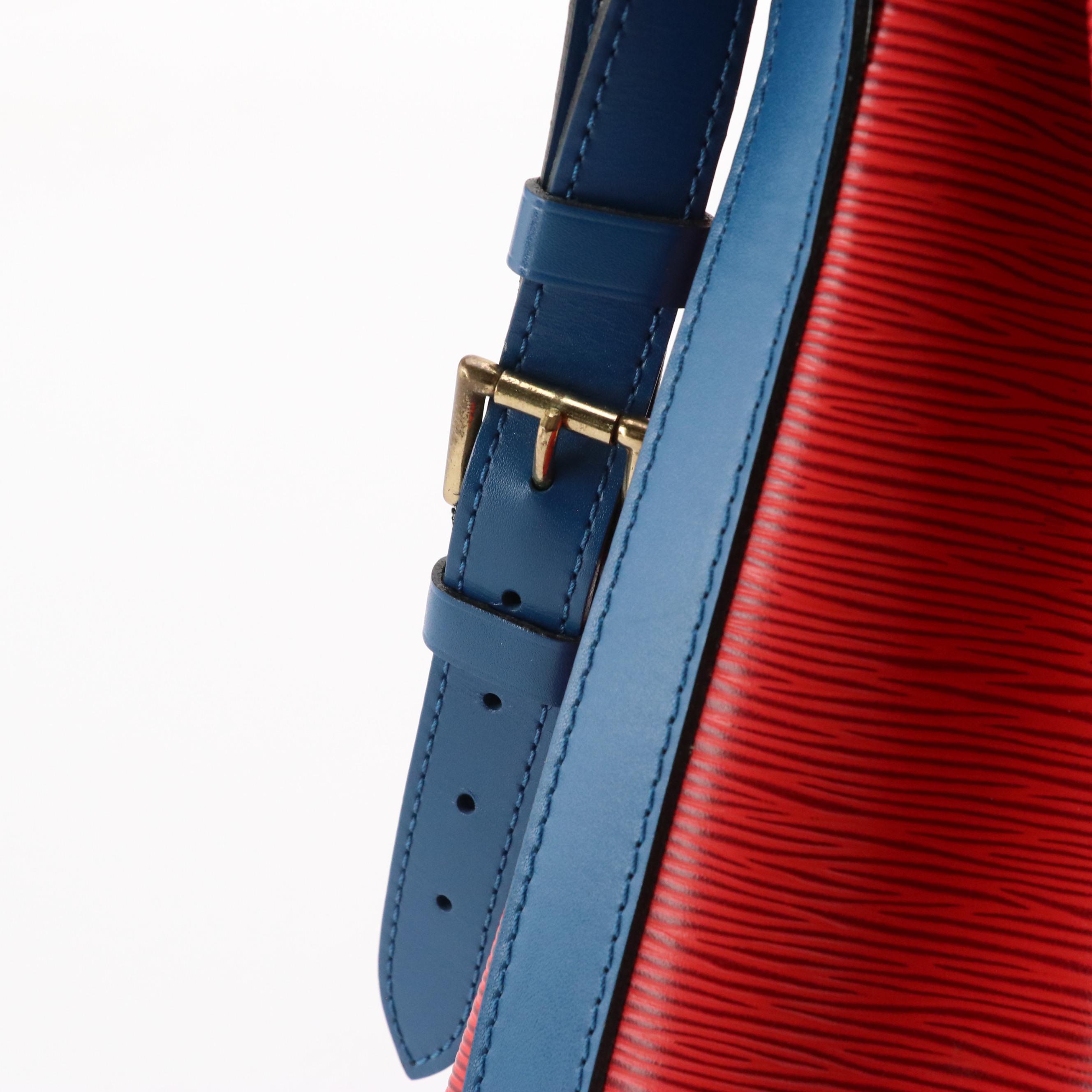 Louis Vuitton Noé Drawstring Bag in Tricolor Epi/Smooth Leather