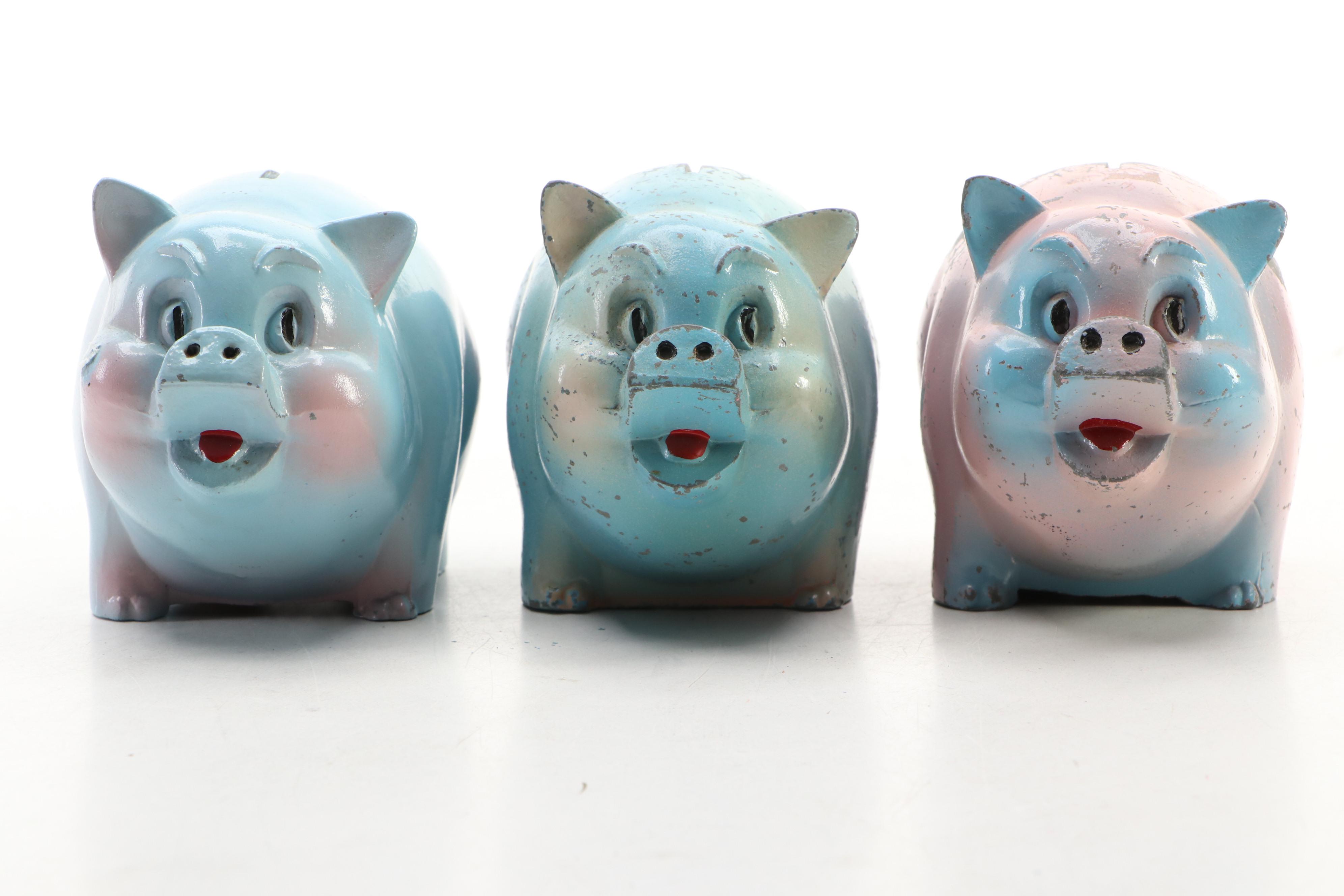 Portland Federal Savings and First Federal Savings Piggy Banks, Mid-20th Century