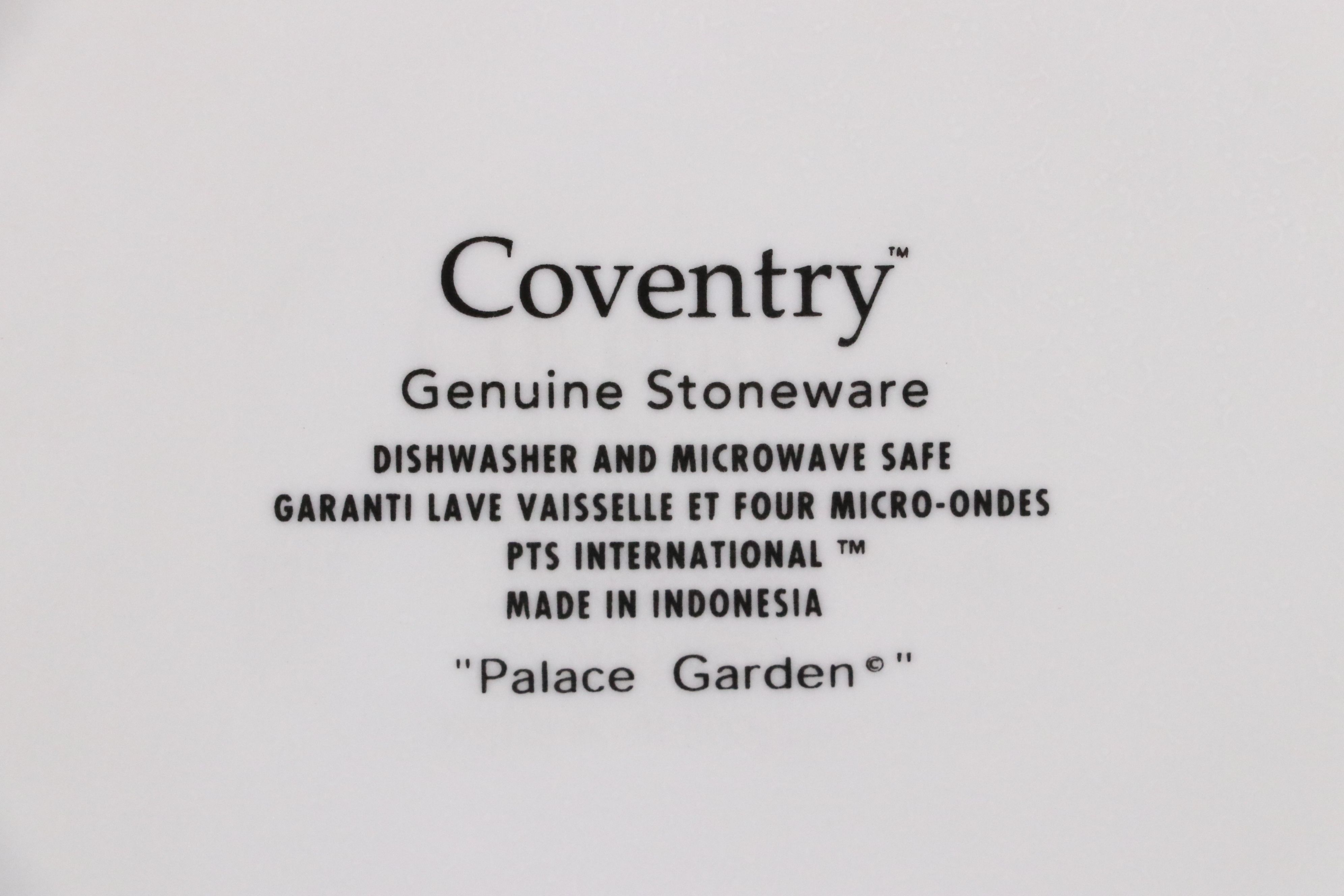 Coventry "Palace Garden" Stoneware Dinnerware