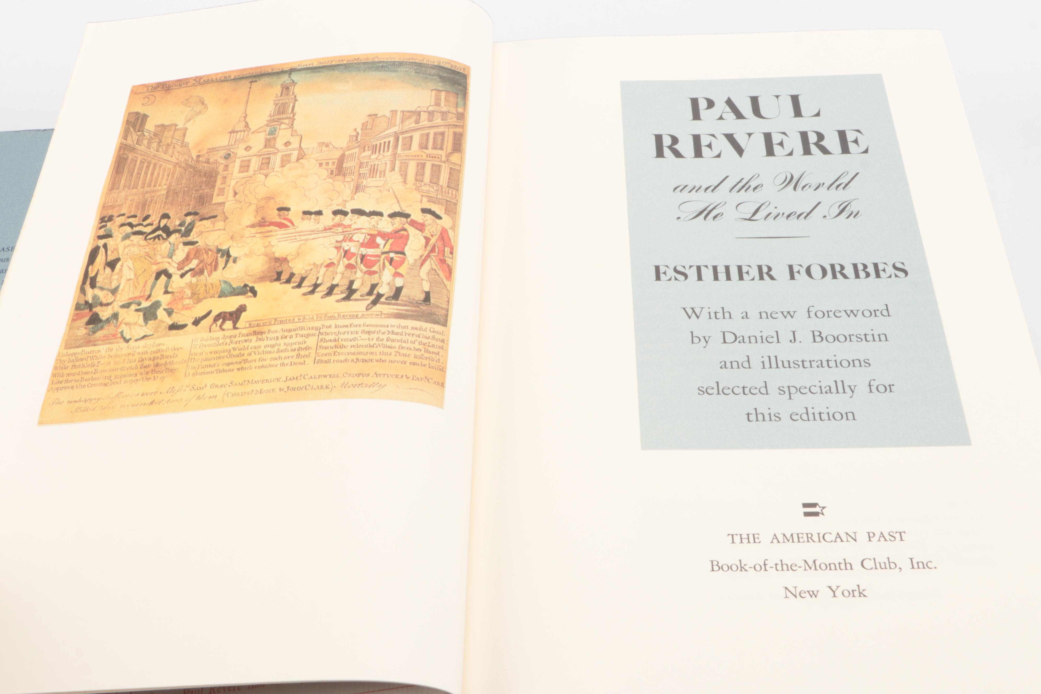 Illustrated "Paul Revere and the World He Lived In" by Esther Forbes, 1983