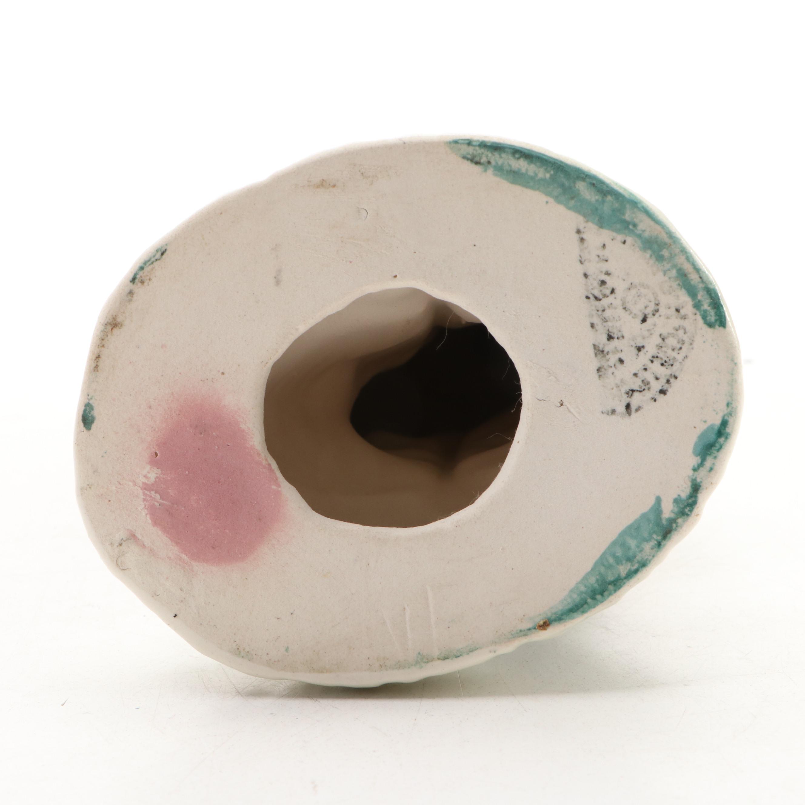 Stewart B. McCulloch Mid Century Modern Flamingo Figurine with TV Lamp and Vase