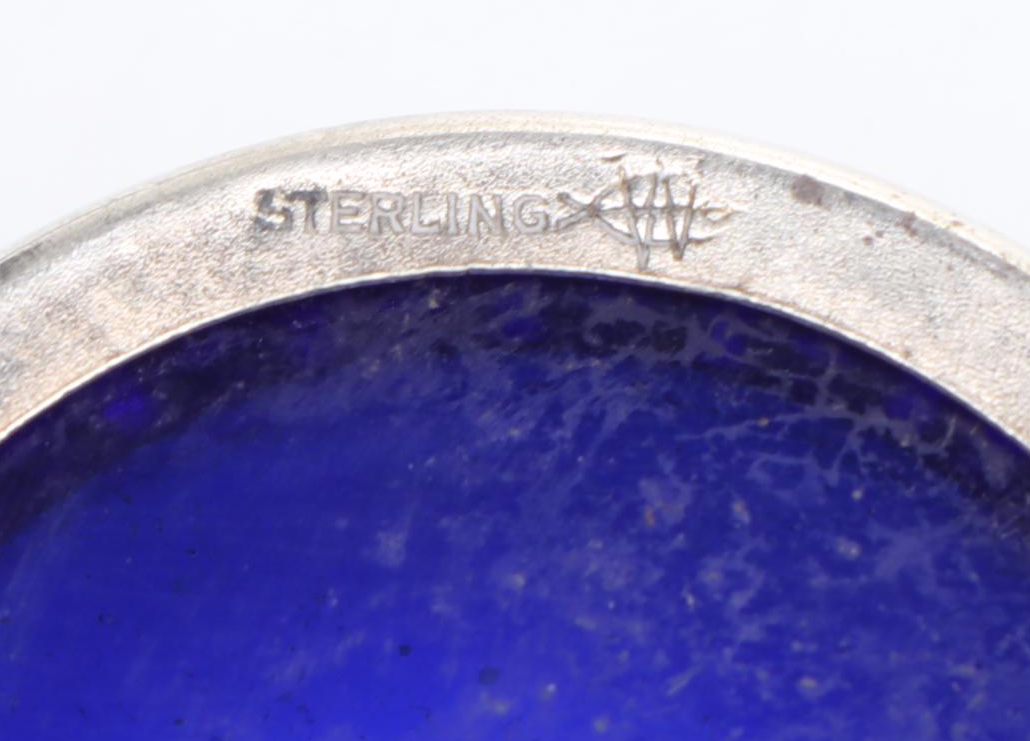 Webster Co. Glass Sterling Silver Salt Cellars and Spoons with Other Glass Ware